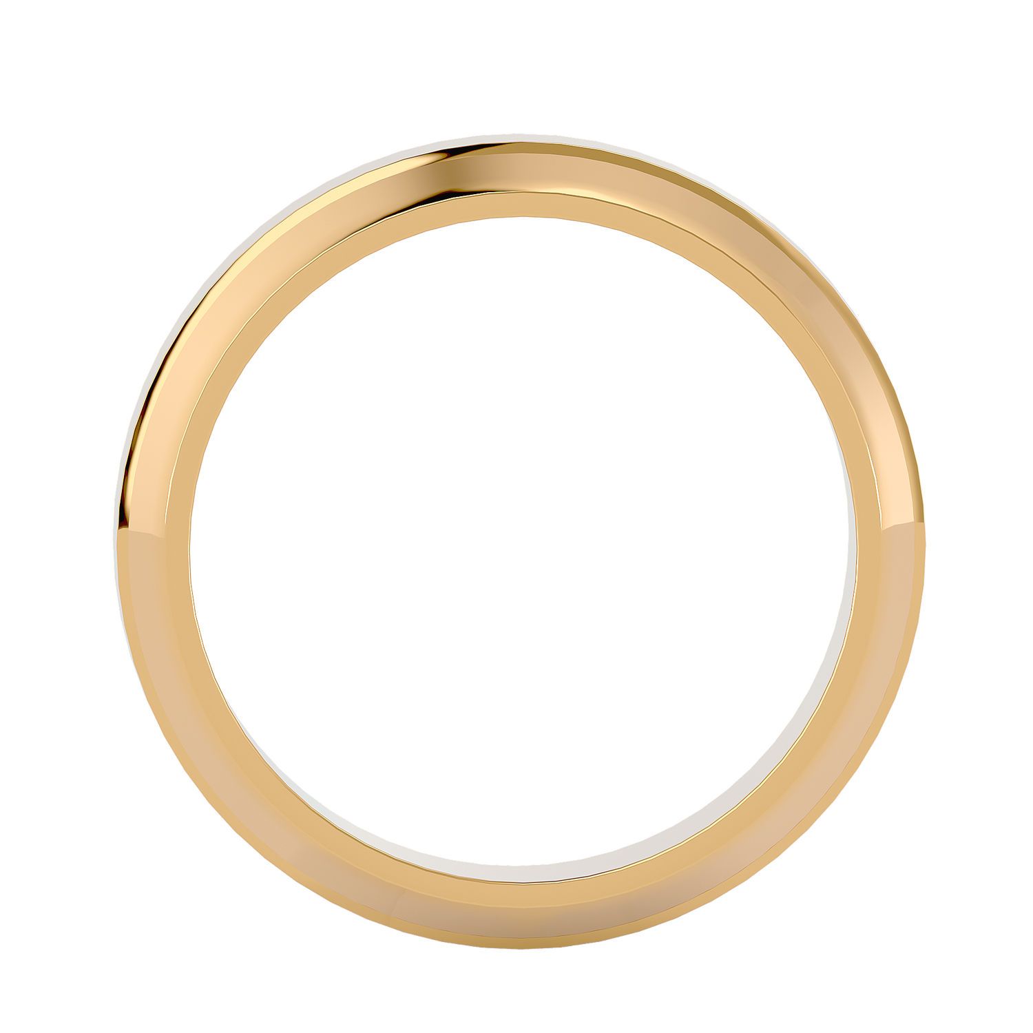 HOH Hudson Solid Gold  Mens Wedding Band