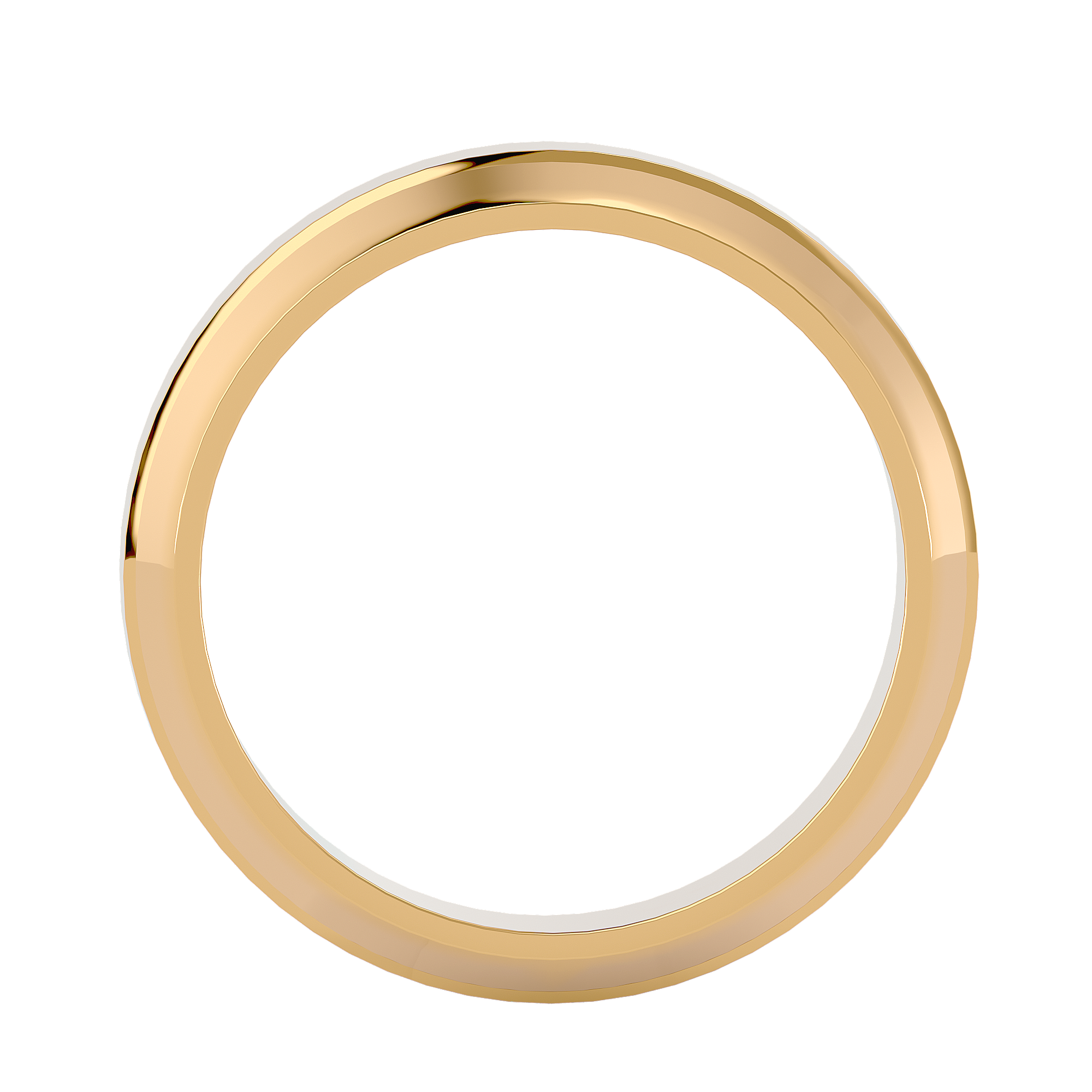 HOH Hudson Solid Gold Mens Wedding Band