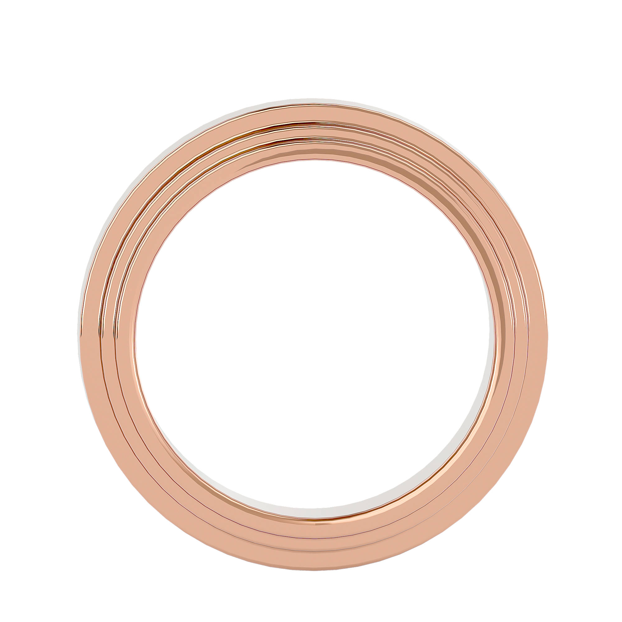 HOH Adrian Solid Gold Mens Wedding Band