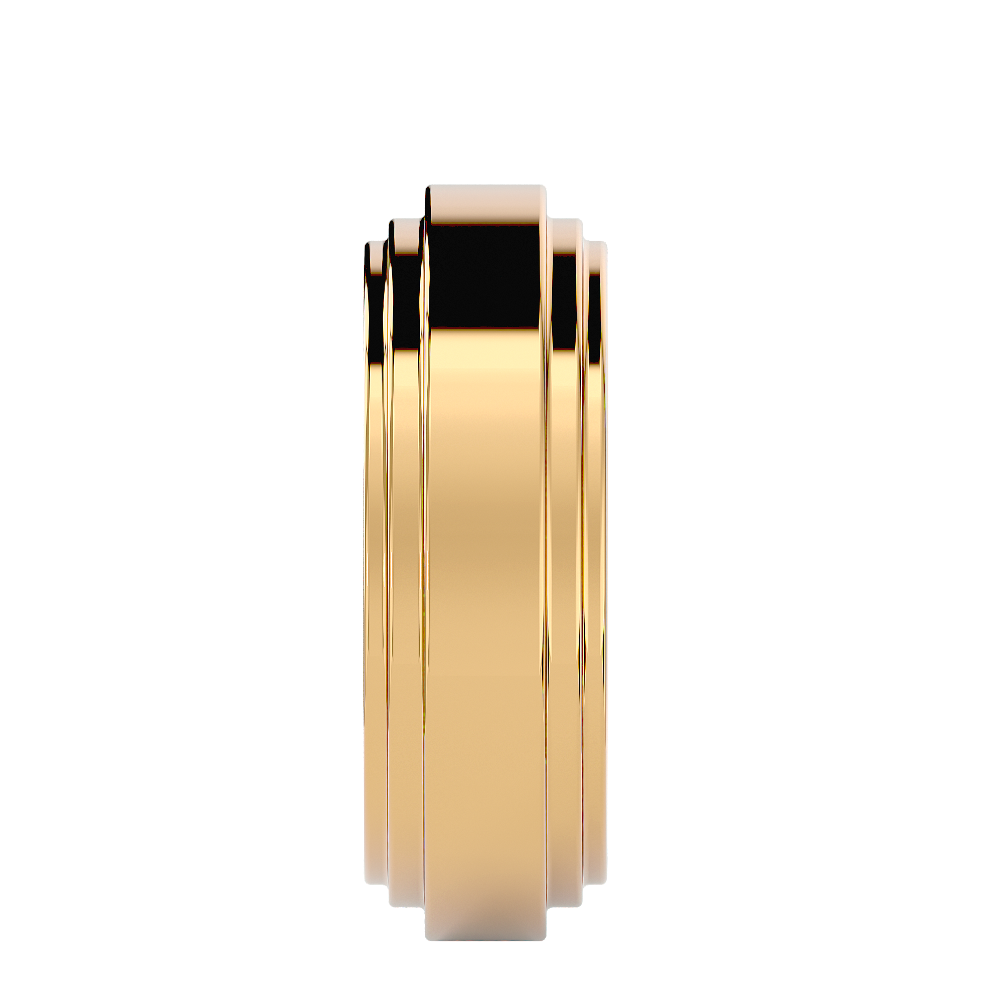 HOH Adrian Solid Gold Mens Wedding Band