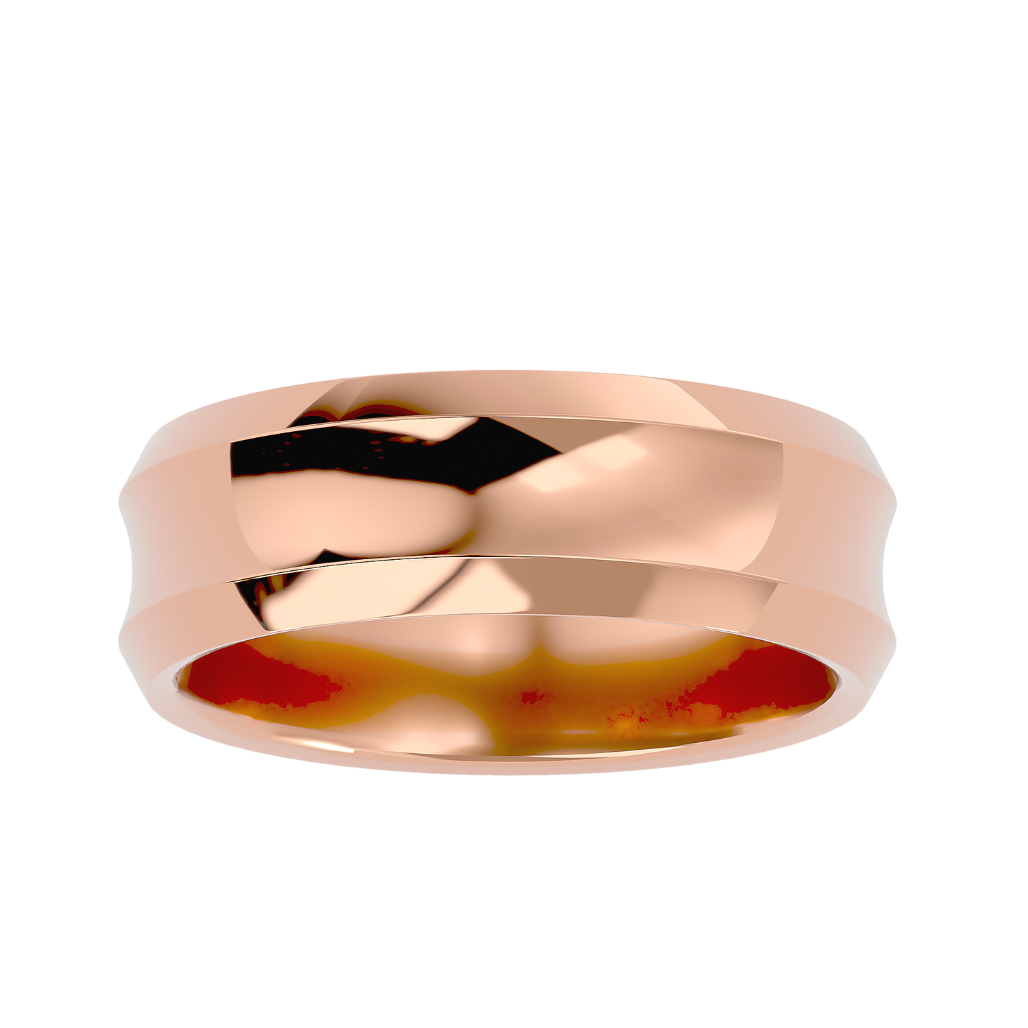 HOH Jose Solid Gold  Mens Wedding Band