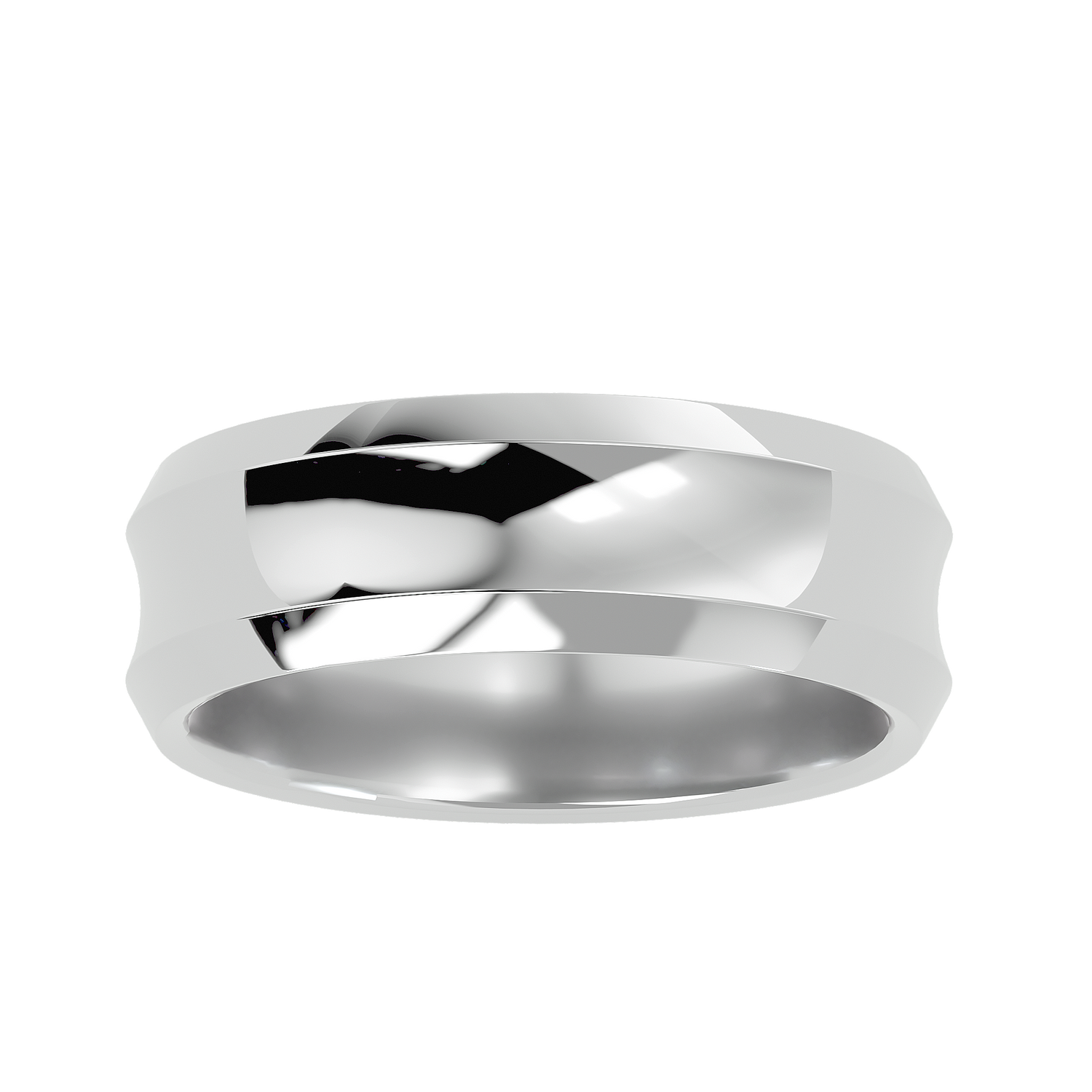 HOH Jose Solid Gold  Mens Wedding Band