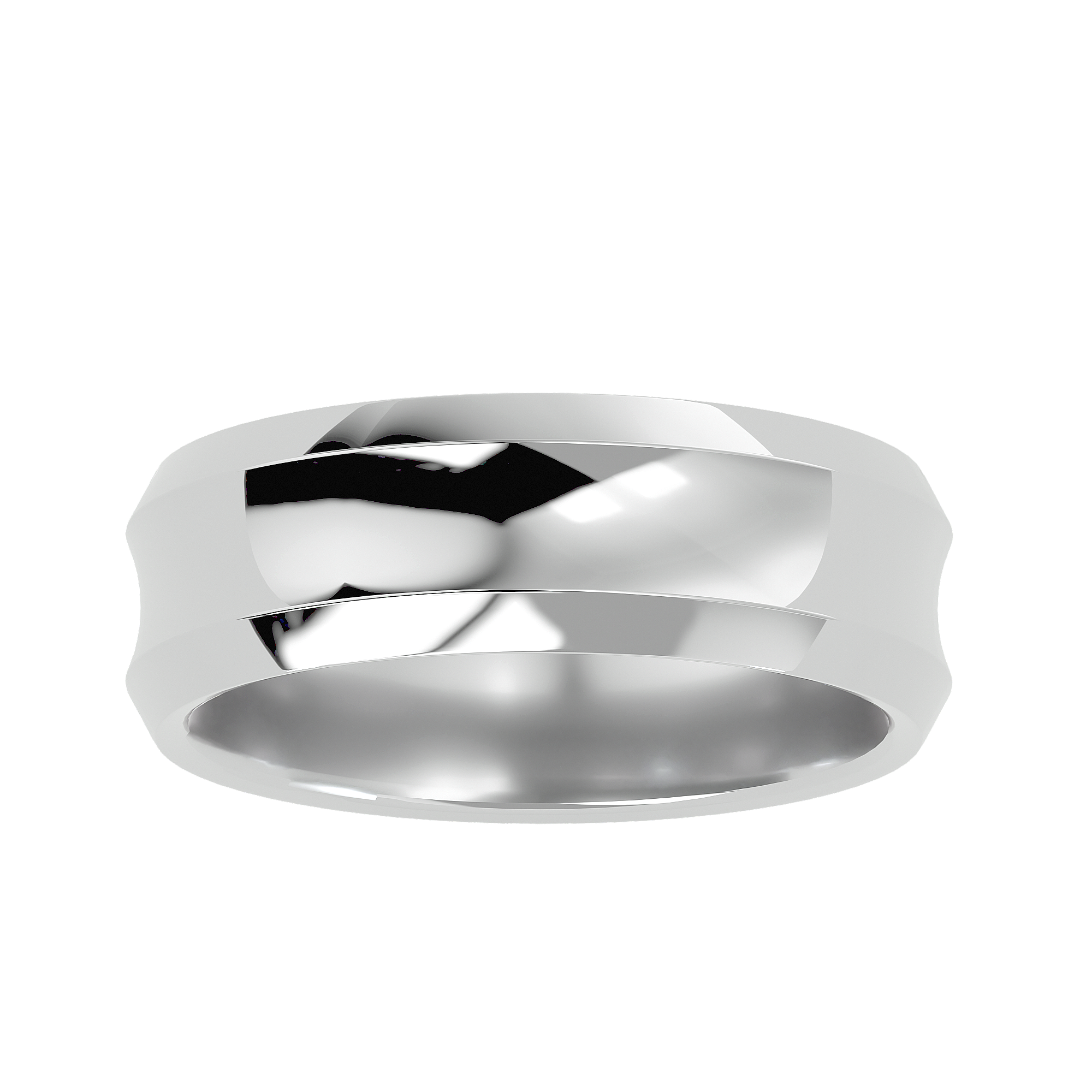 HOH Jose Solid Gold Mens Wedding Band