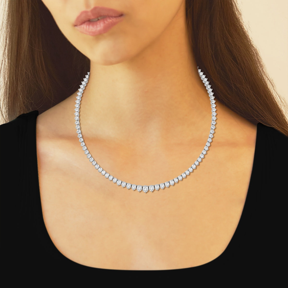 Riviera Graduated Tennis Necklace