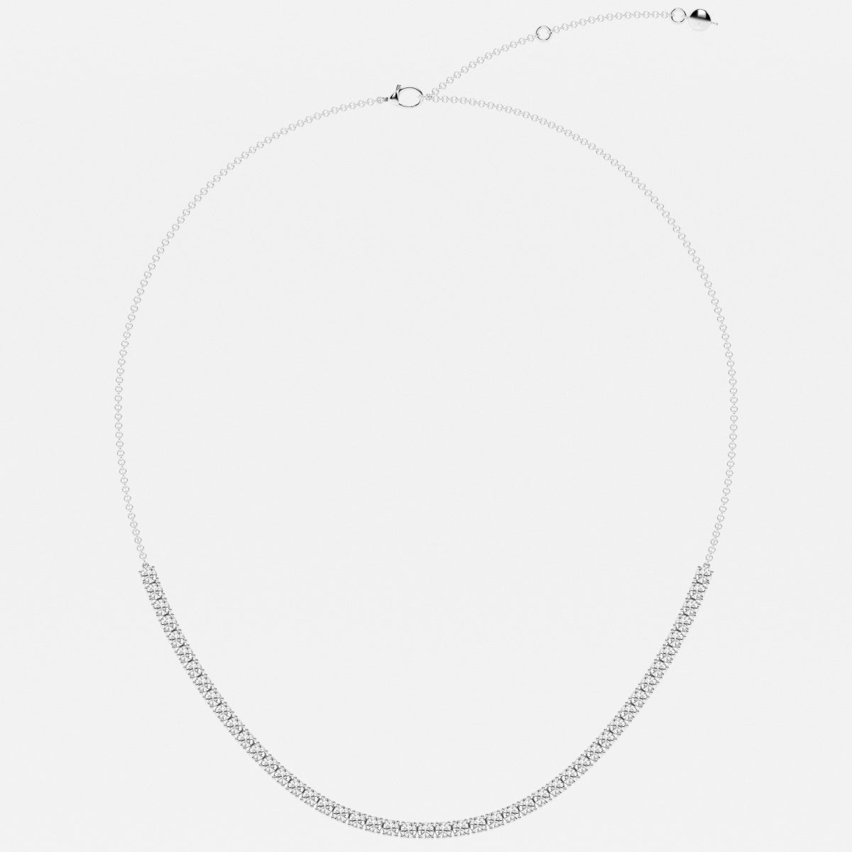 Samantha Adjustable Choker Tennis Necklace