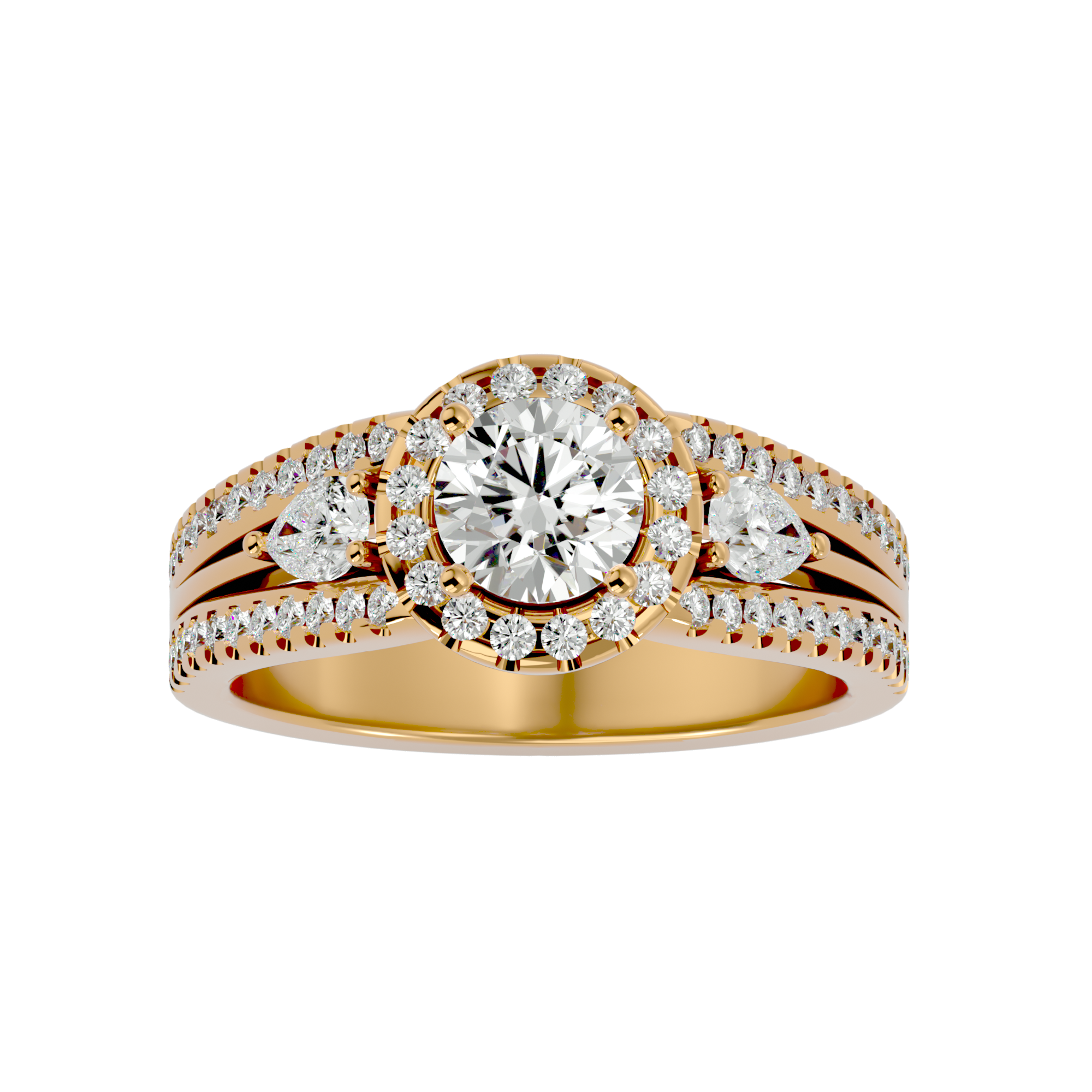 HOH Luna Diamond Three Stone Ring