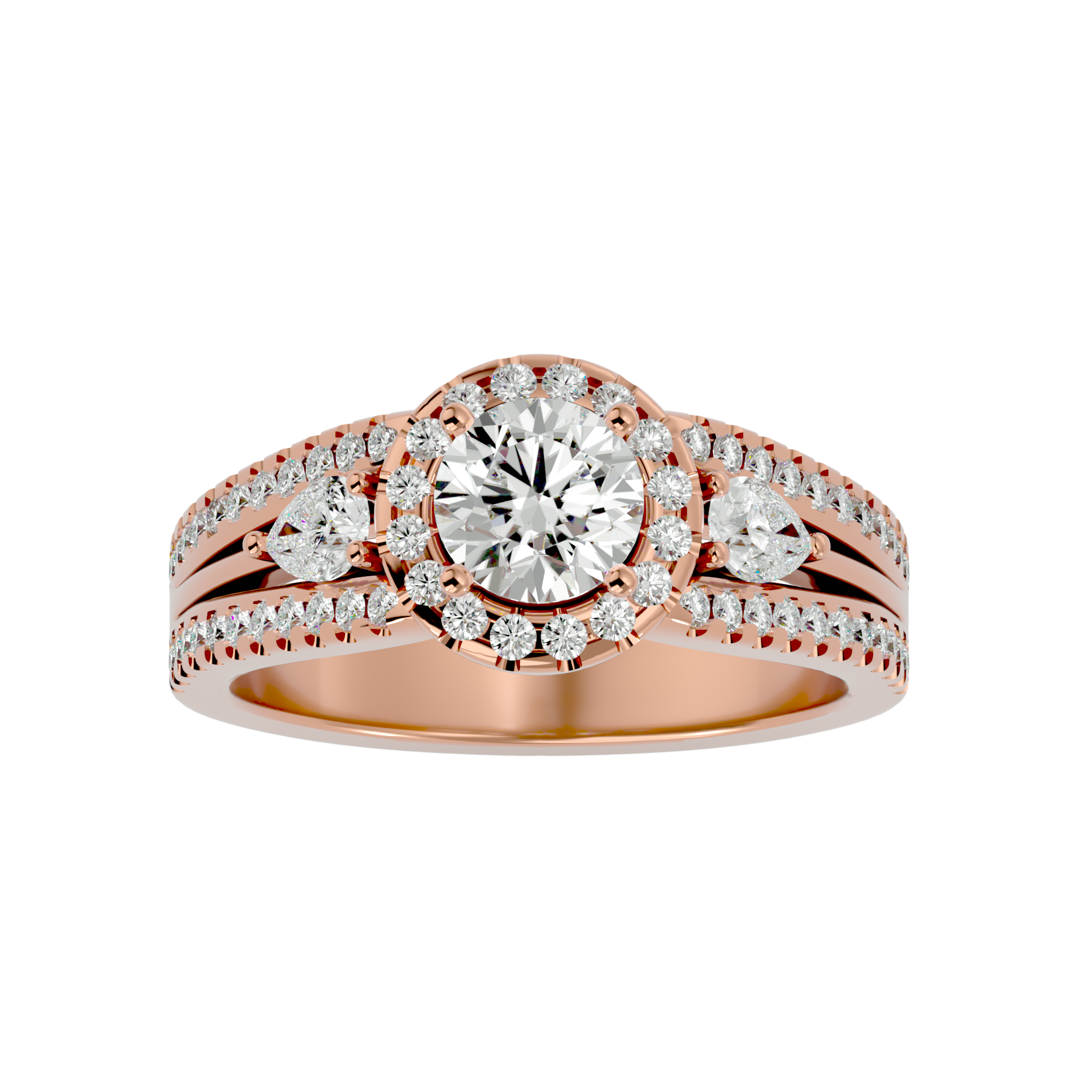 HOH Luna Diamond Three Stone Ring