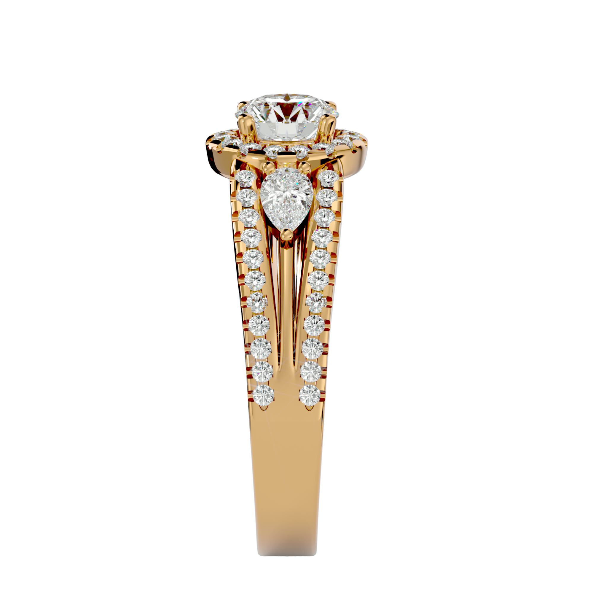HOH Luna Diamond Three Stone Ring