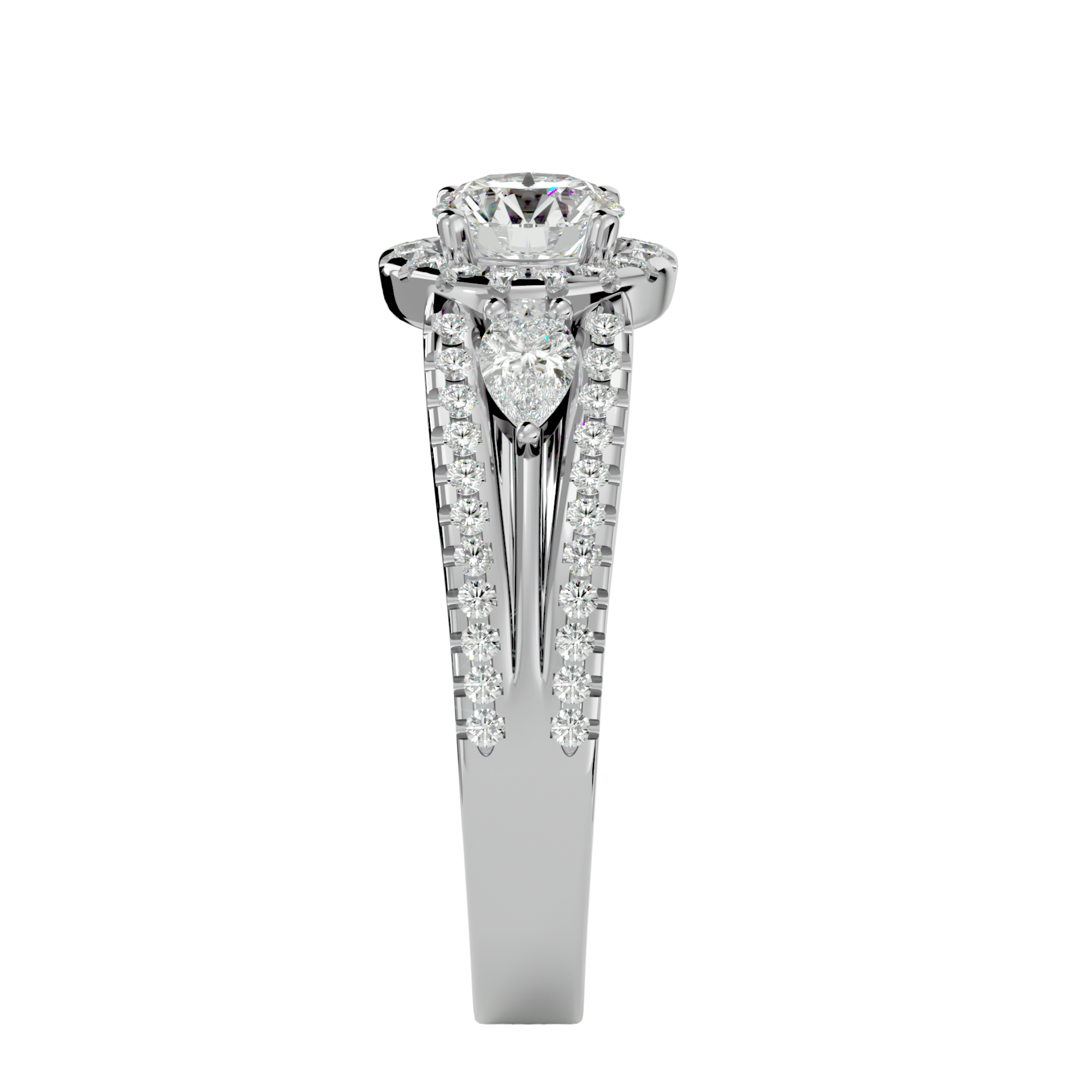 HOH Luna Diamond Three Stone Ring