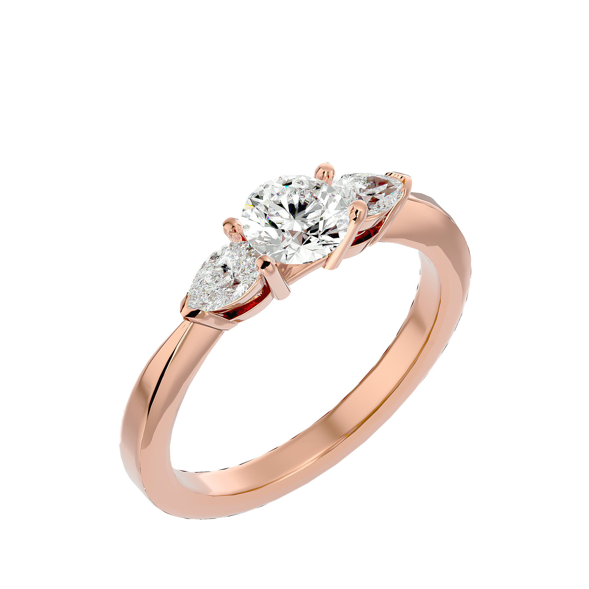 HOH Bella Diamond Three Stone Ring