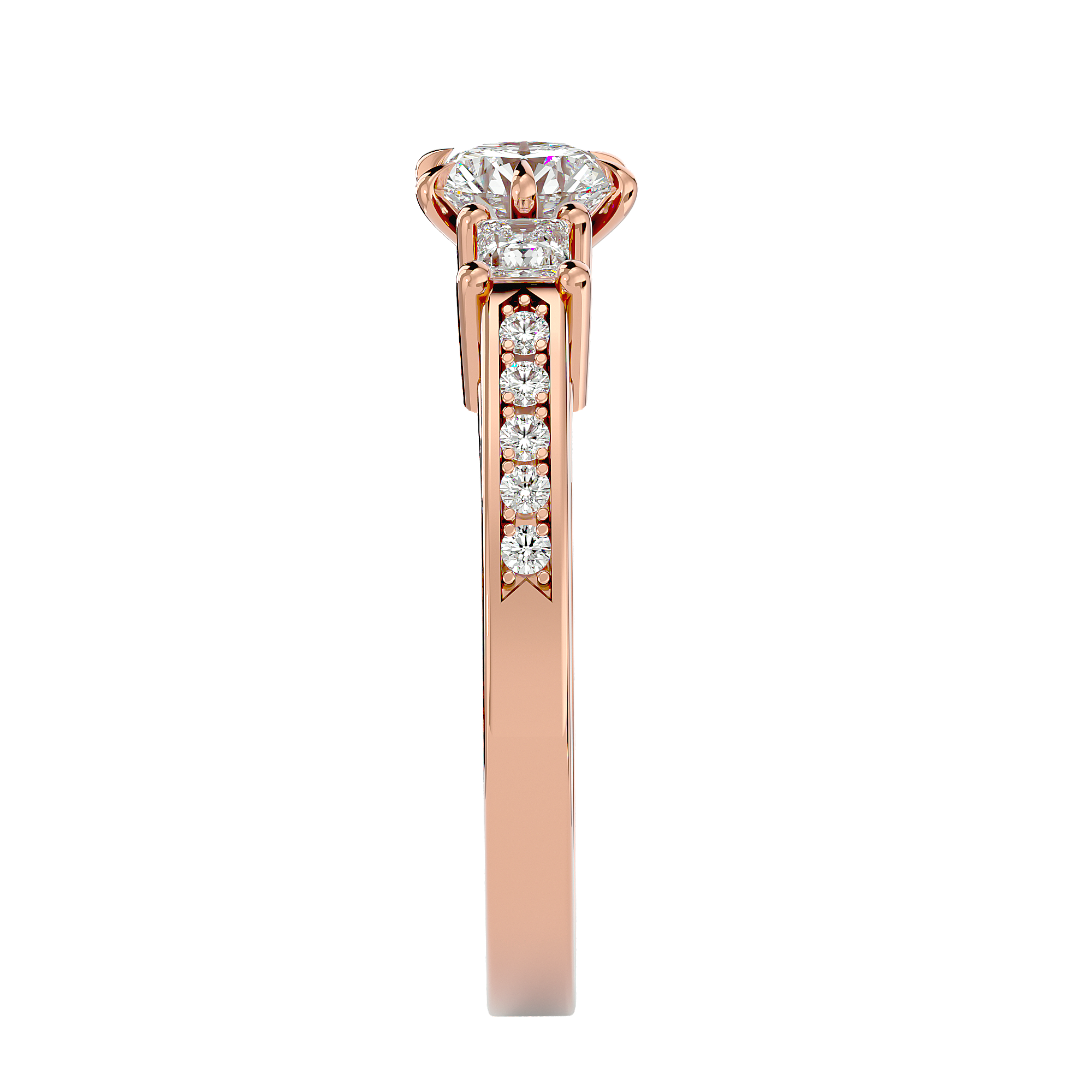HOH Nora Diamond Three Stone Ring