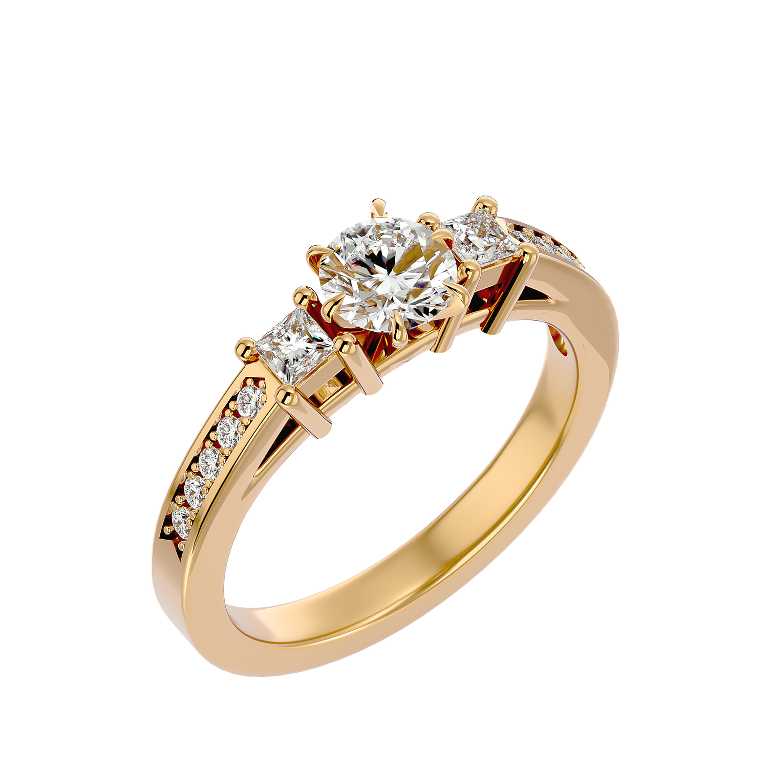 HOH Nora Diamond Three Stone Ring