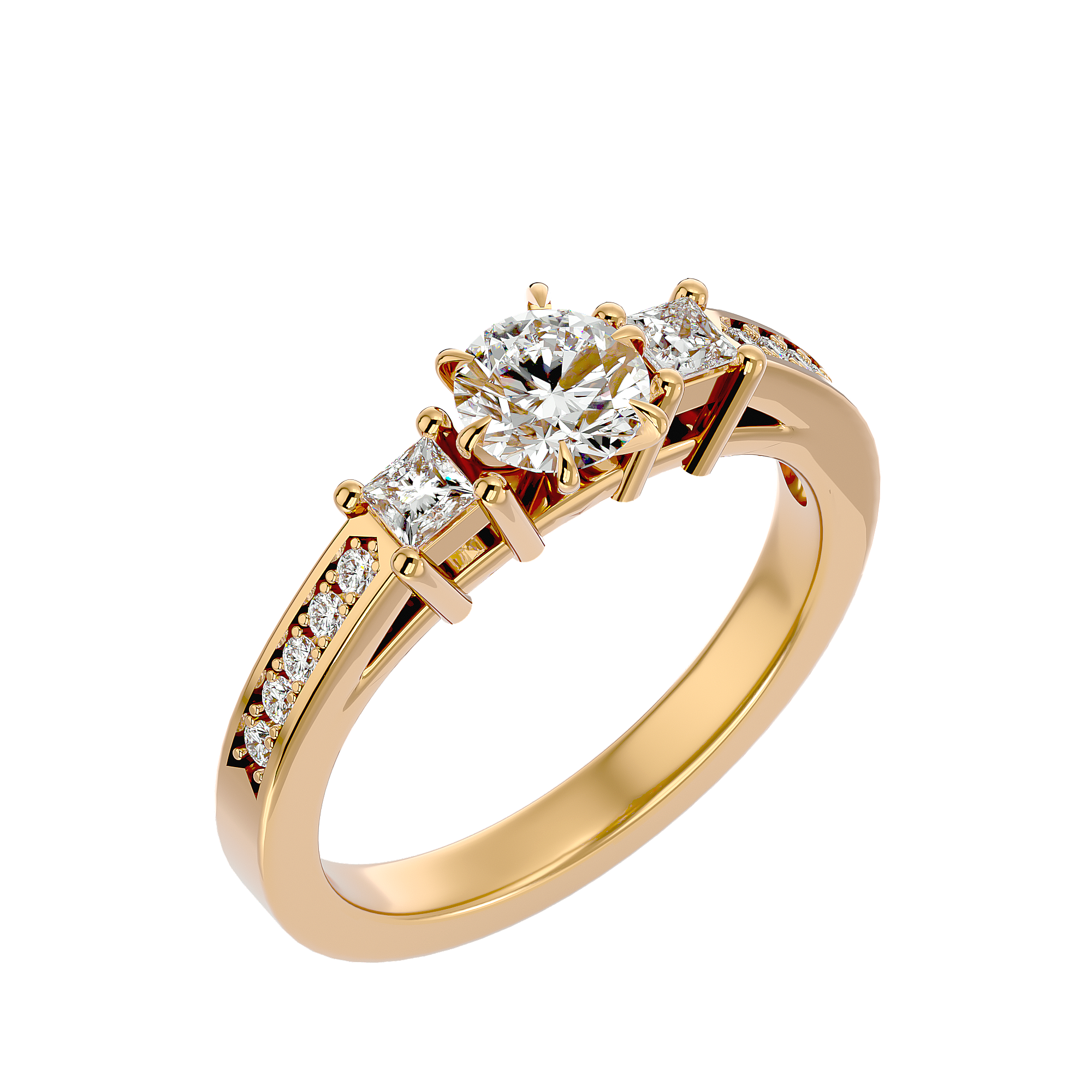 HOH Nora Diamond Three Stone Ring