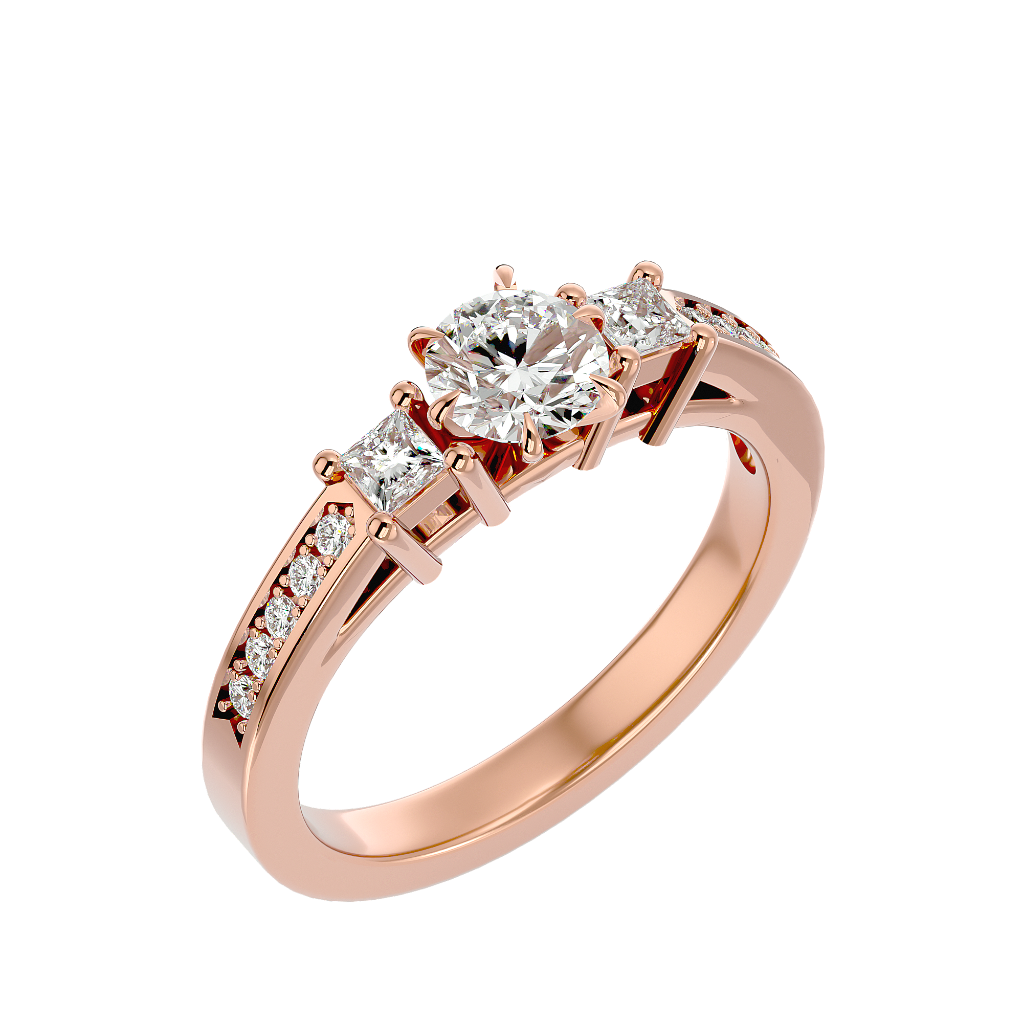 HOH Nora Diamond Three Stone Ring