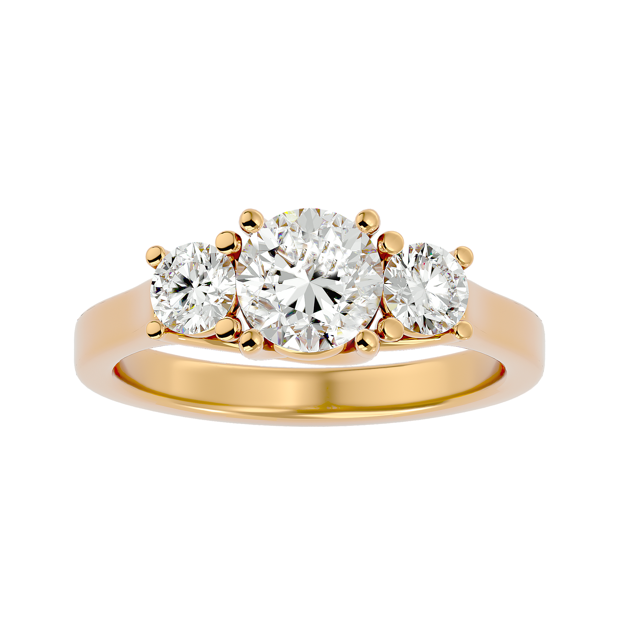 HOH Mira Diamond Three Stone Ring