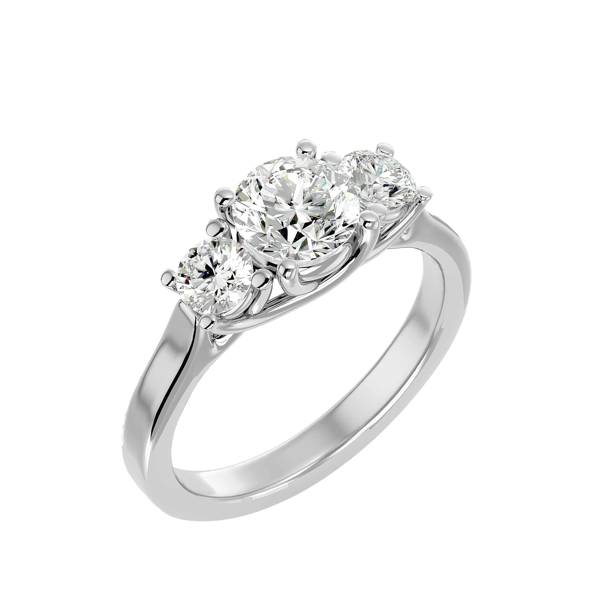 HOH Mira Diamond Three Stone Ring