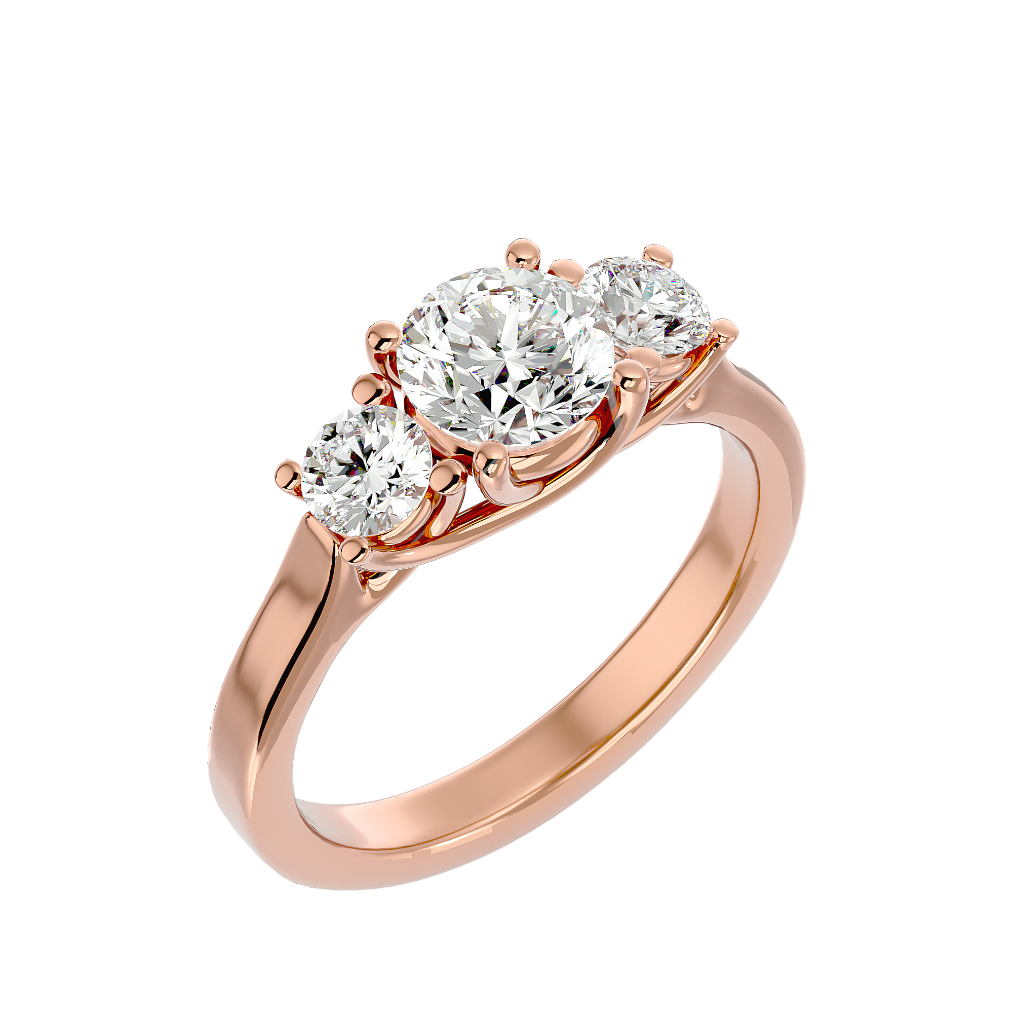 HOH Mira Diamond Three Stone Ring