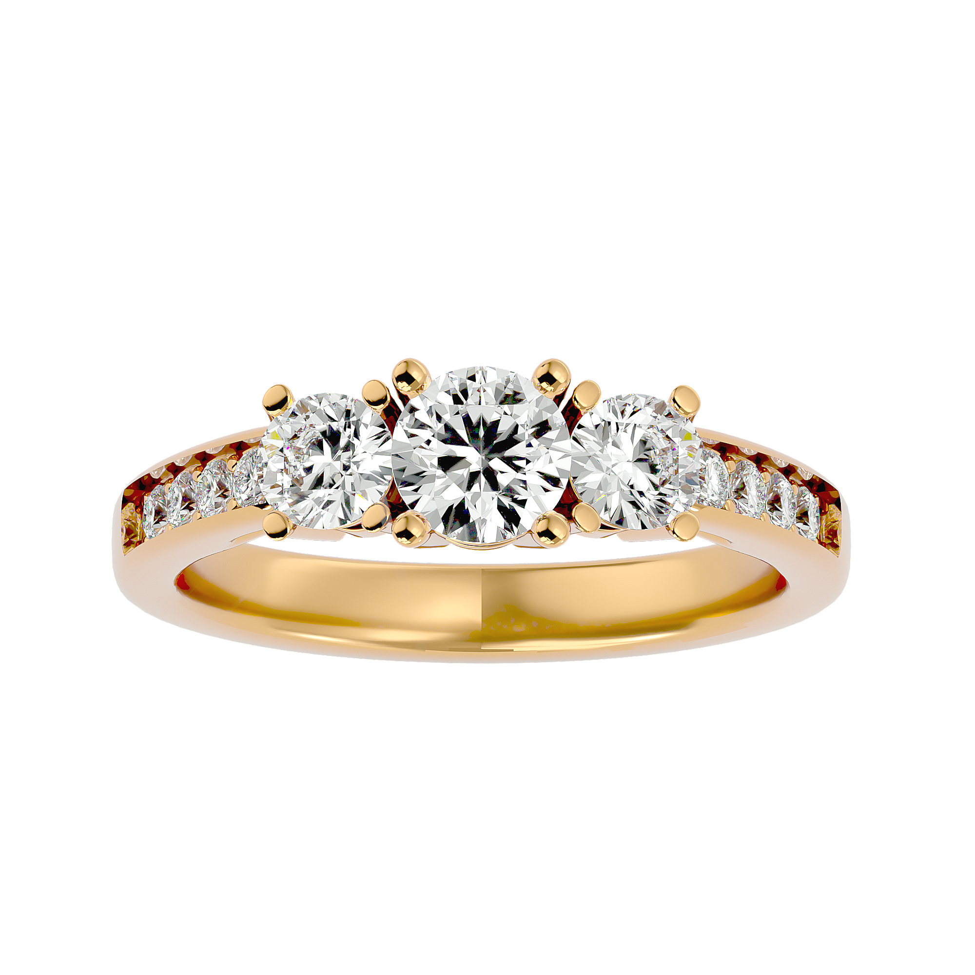 HOH Zoey Diamond Three Stone Ring