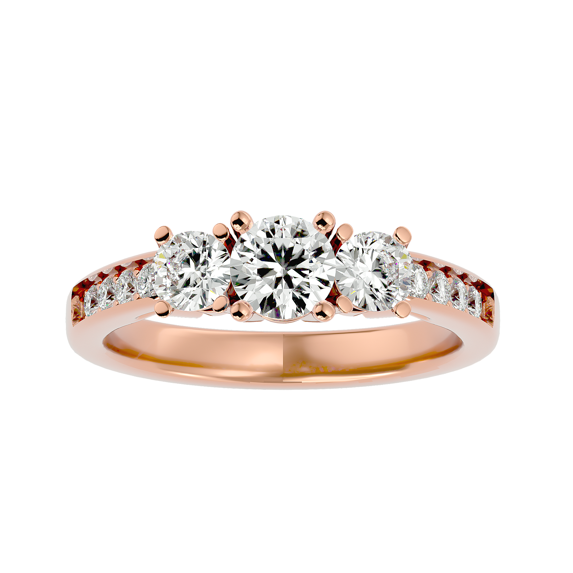 HOH Zoey Diamond Three Stone Ring