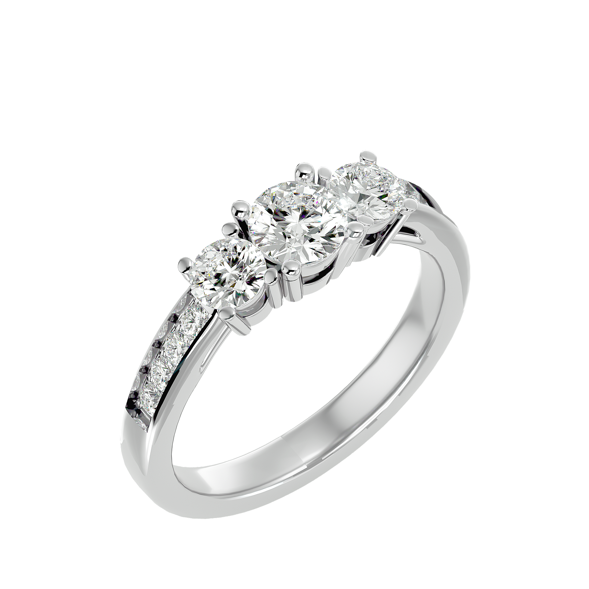 HOH Zoey Diamond Three Stone Ring
