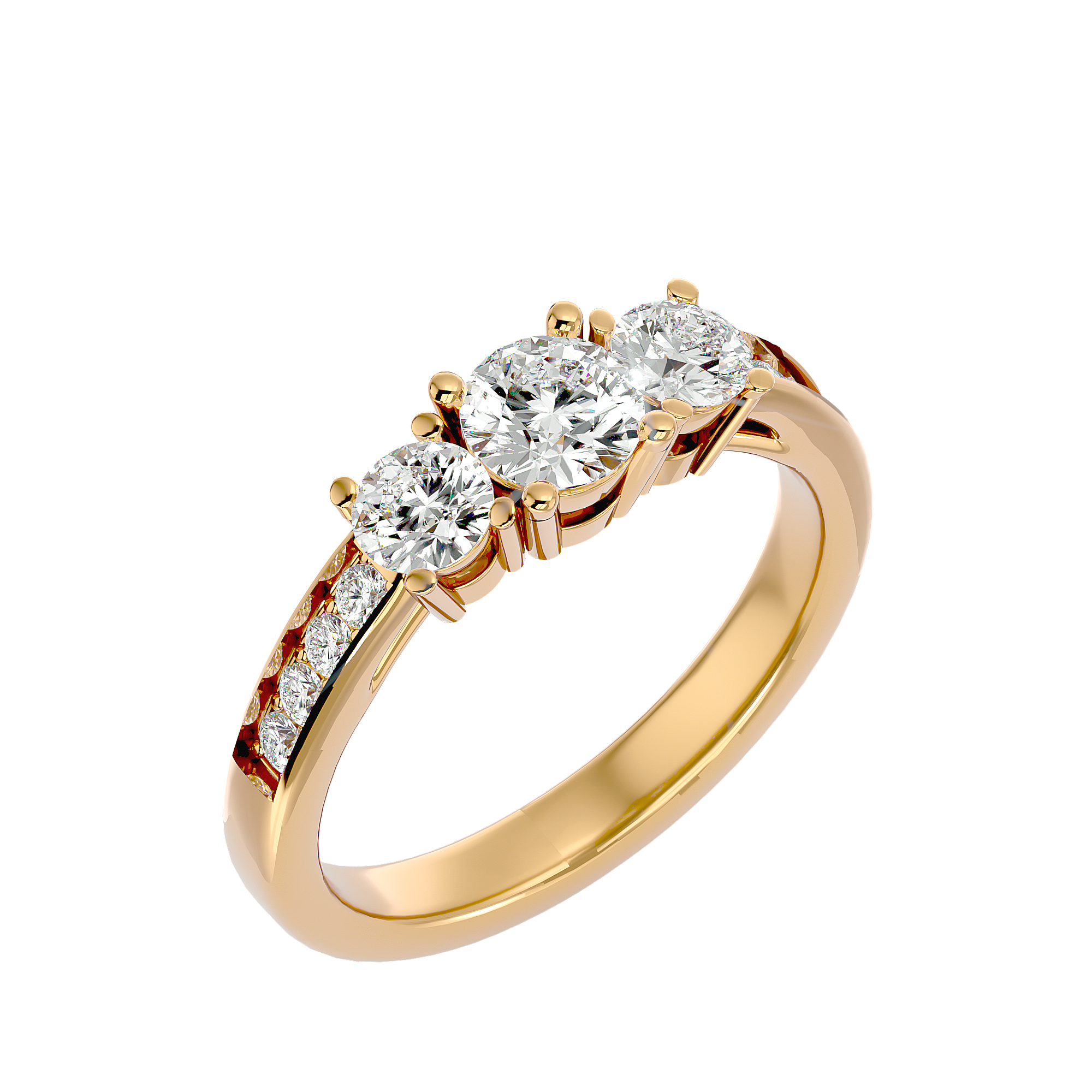 HOH Zoey Diamond Three Stone Ring