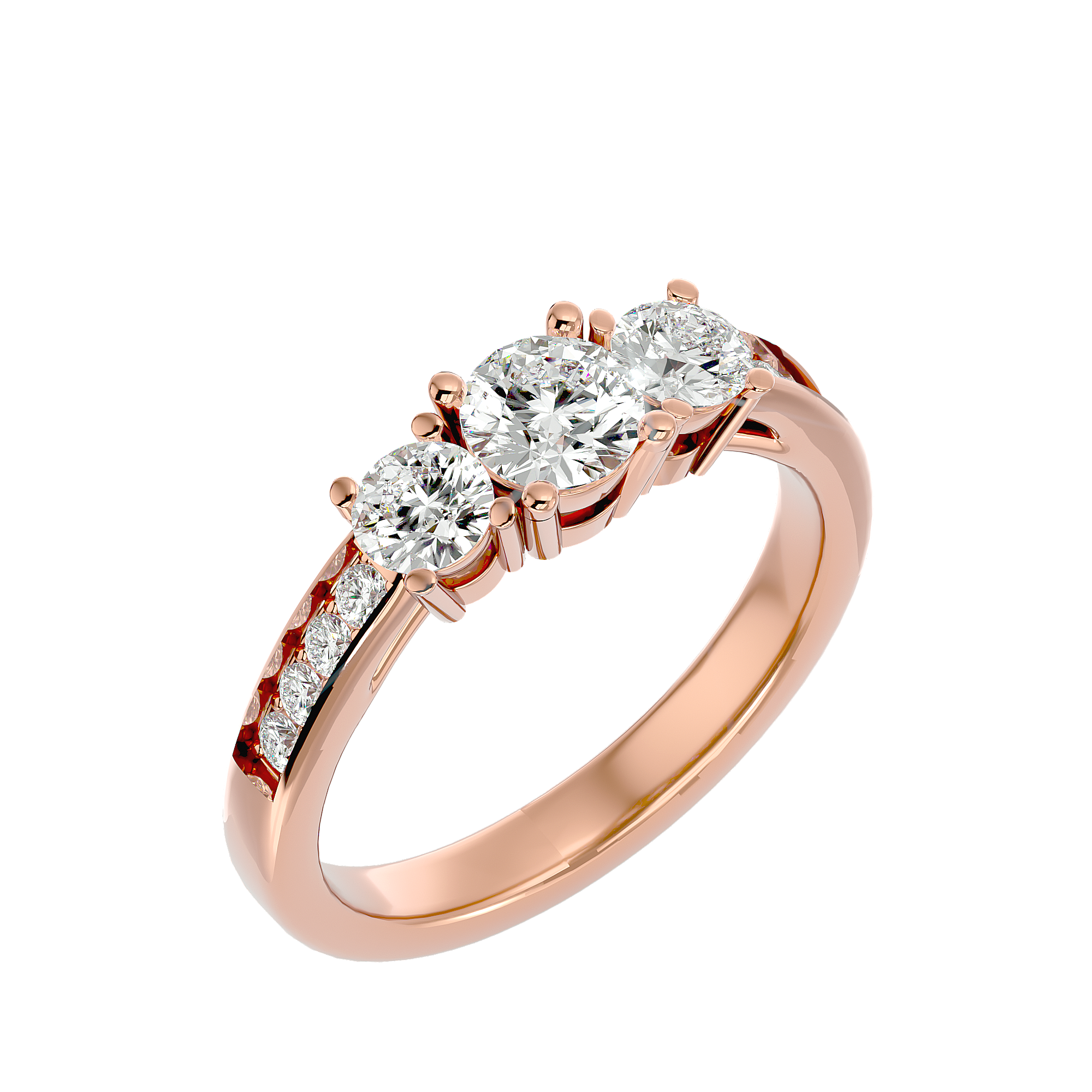 HOH Zoey Diamond Three Stone Ring