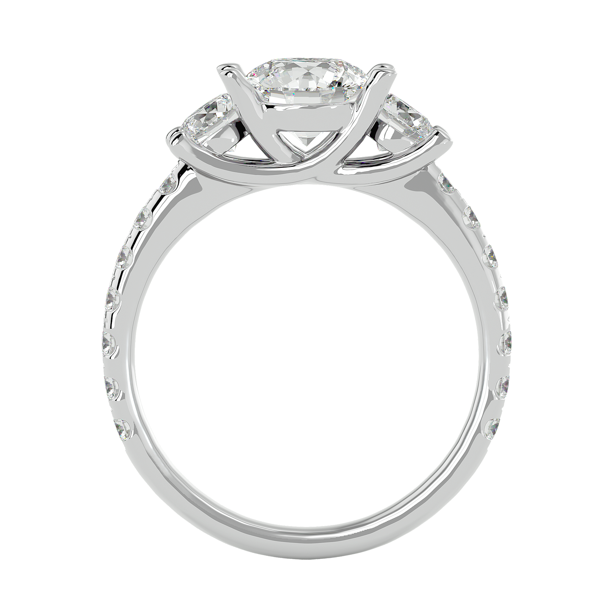 HOH Evelyn Diamond Three Stone Ring