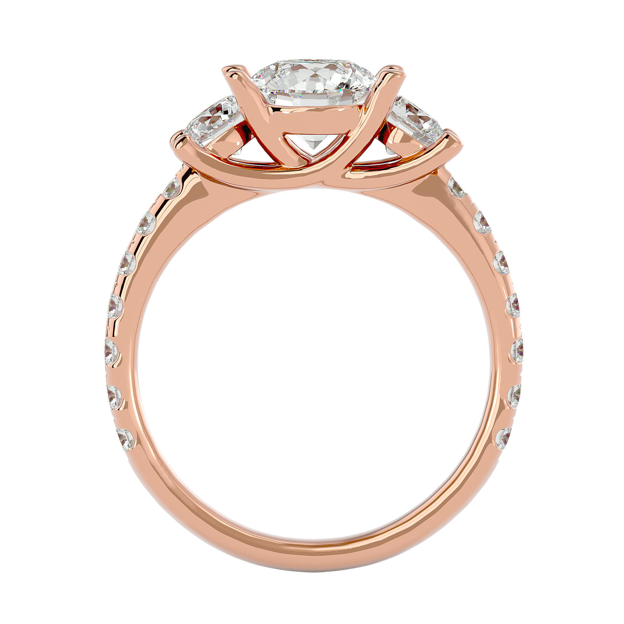 HOH Evelyn Diamond Three Stone Ring