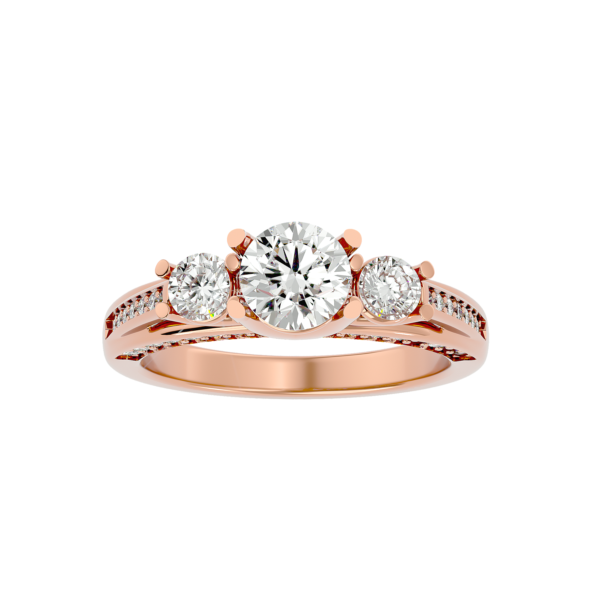 HOH Eloise Diamond Three Stone Ring