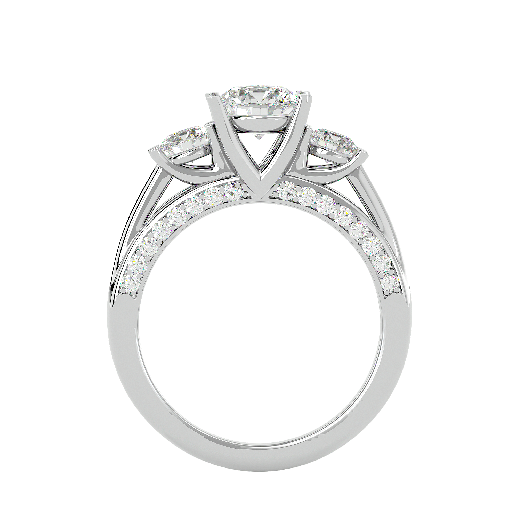 HOH Eloise Diamond Three Stone Ring
