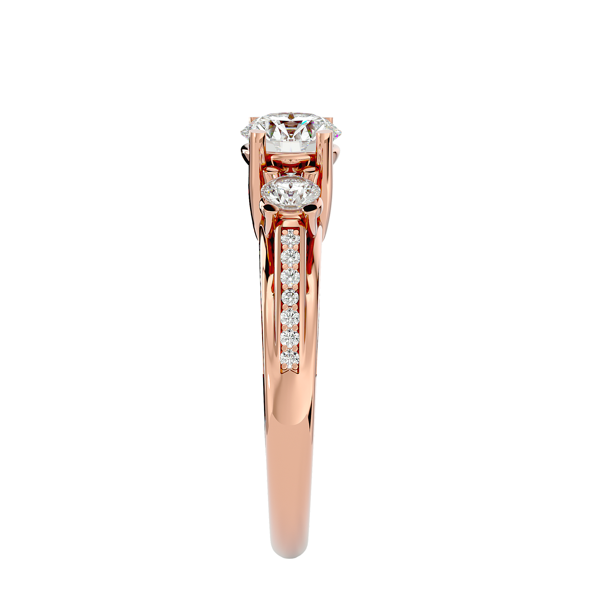 HOH Eloise Diamond Three Stone Ring