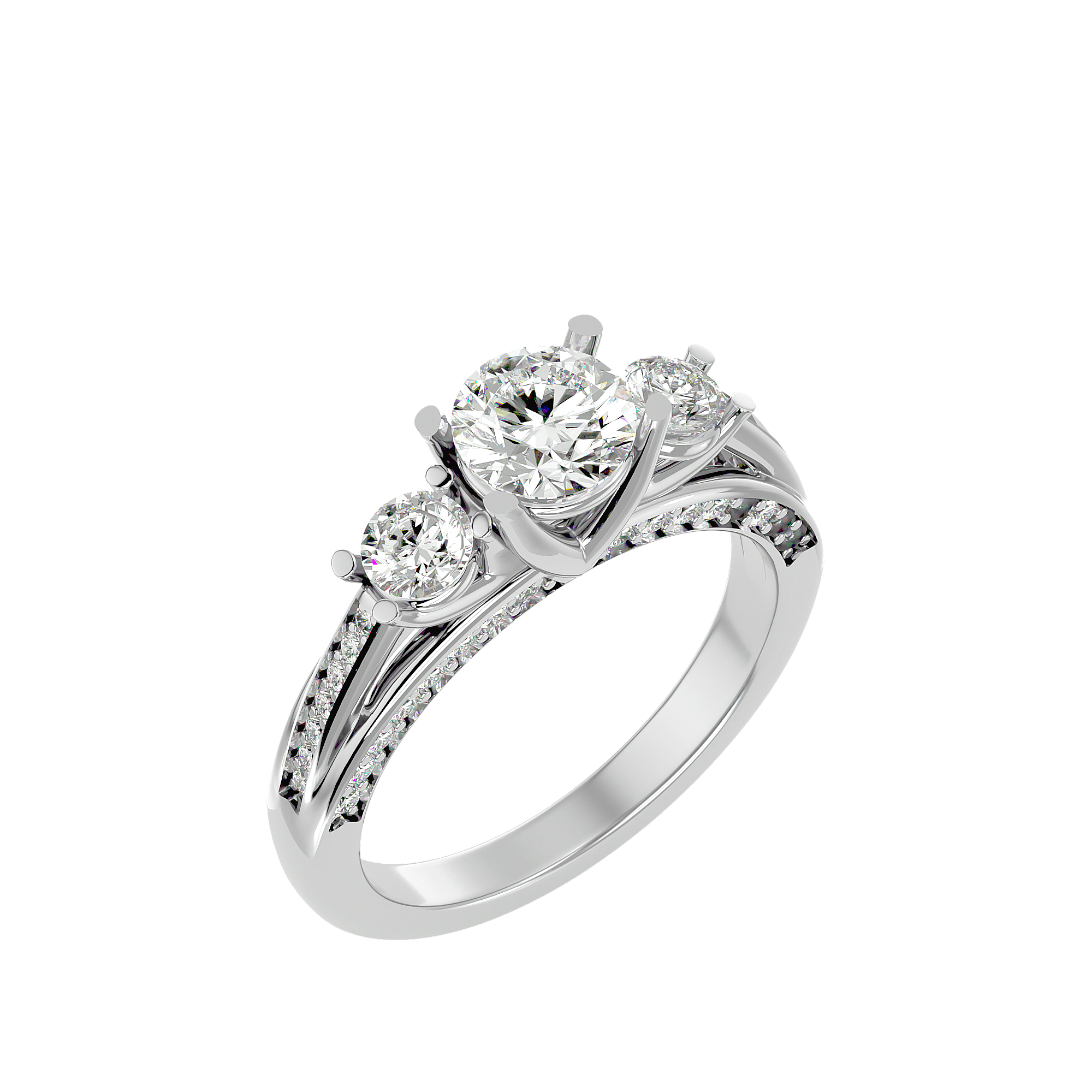 HOH Eloise Diamond Three Stone Ring