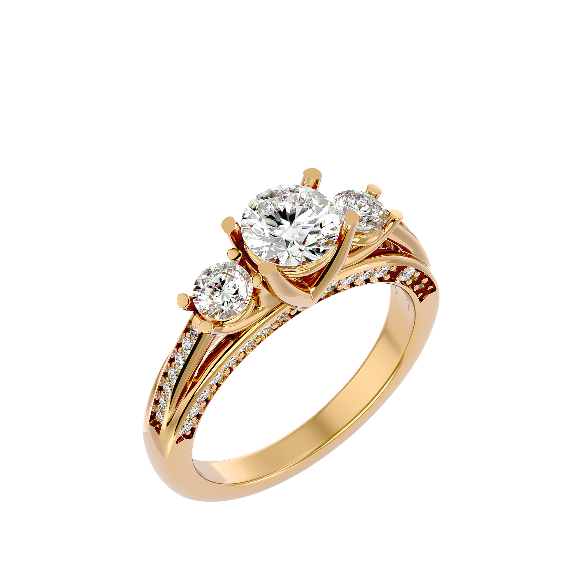 HOH Eloise Diamond Three Stone Ring