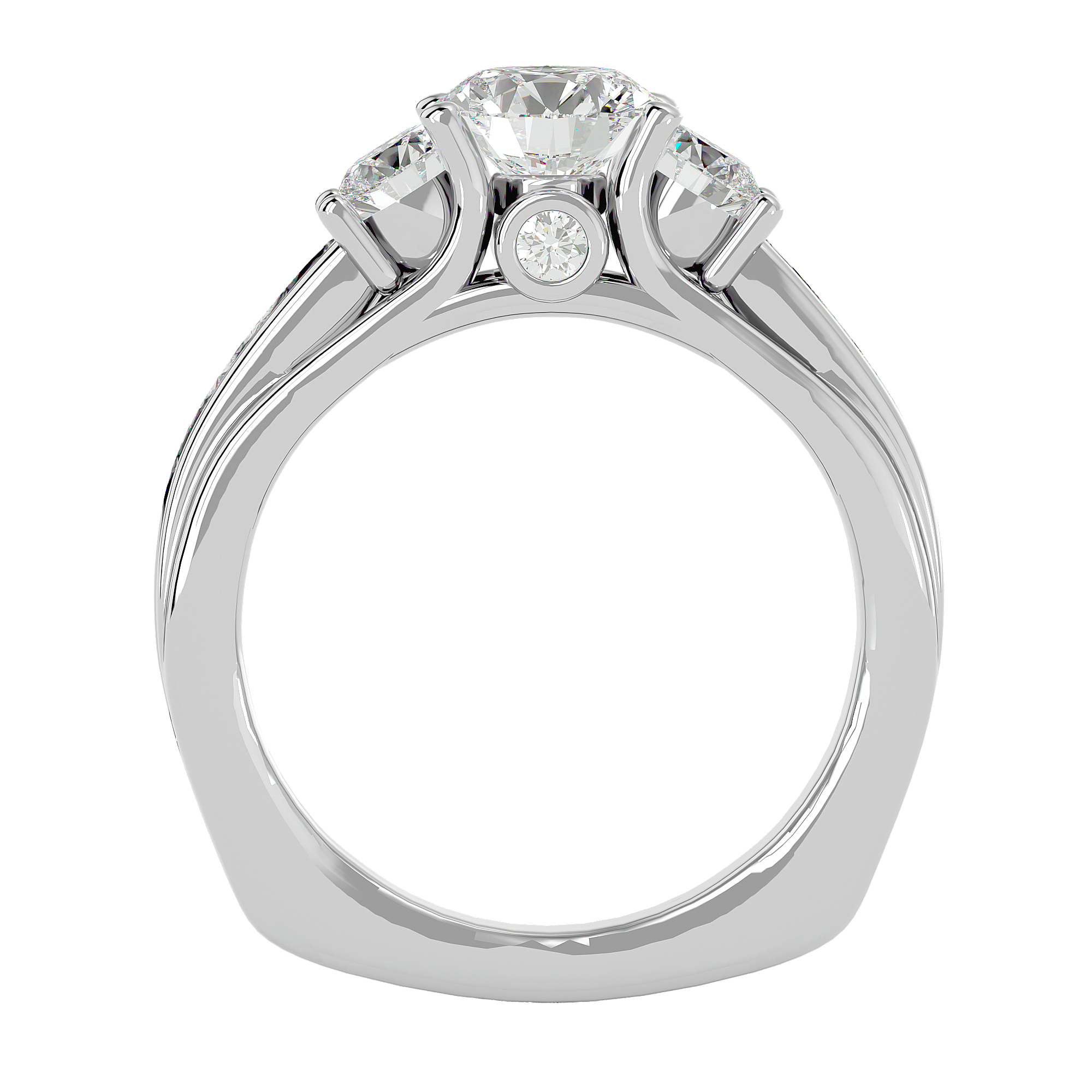 HOH Ezra Diamond Three Stone Ring
