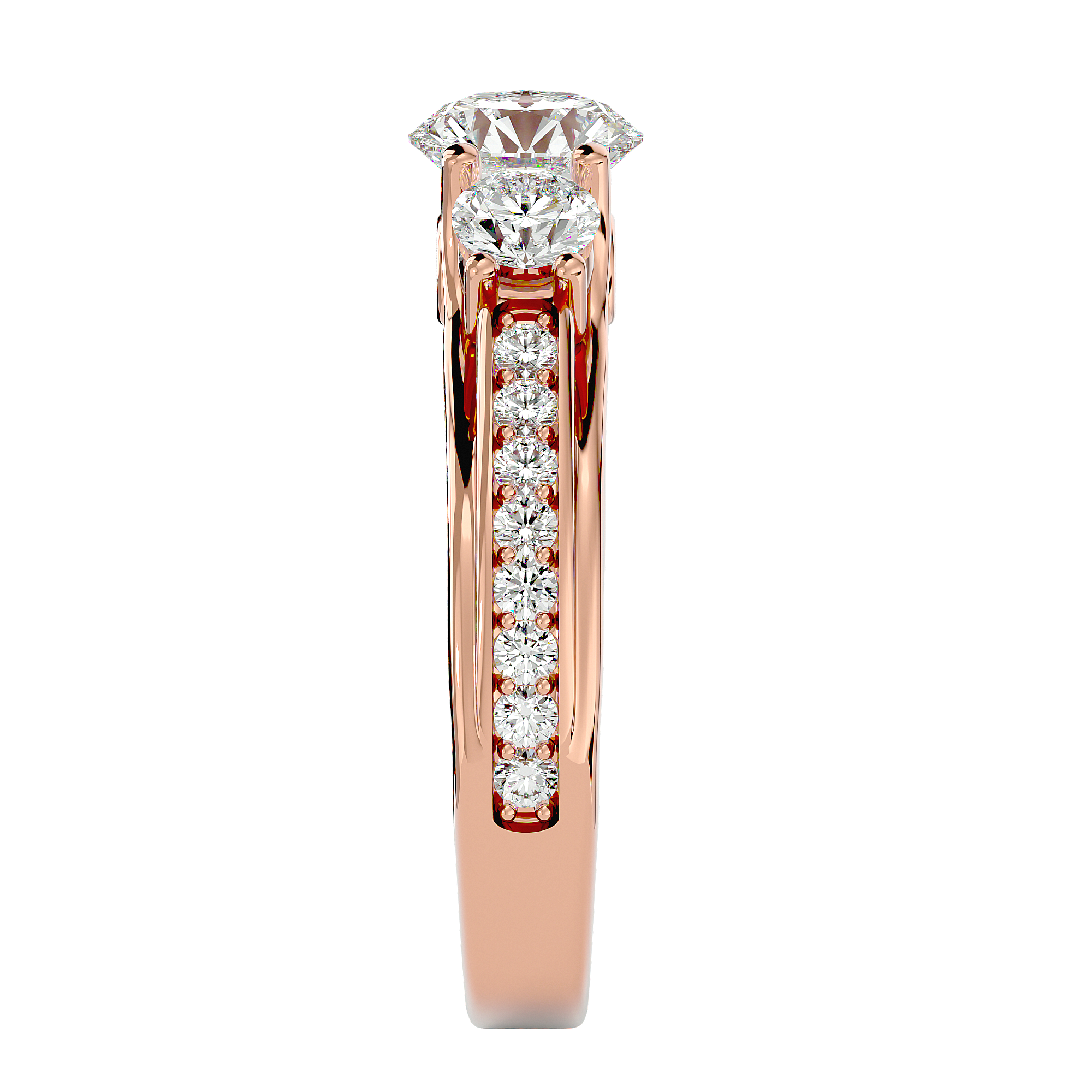 HOH Ezra Diamond Three Stone Ring