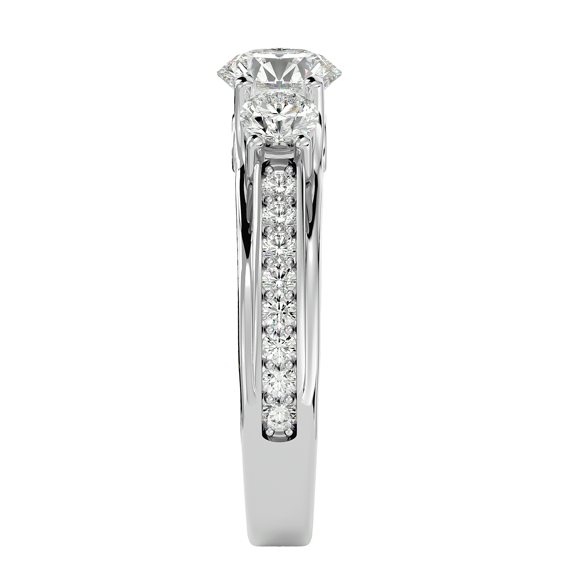 HOH Ezra Diamond Three Stone Ring