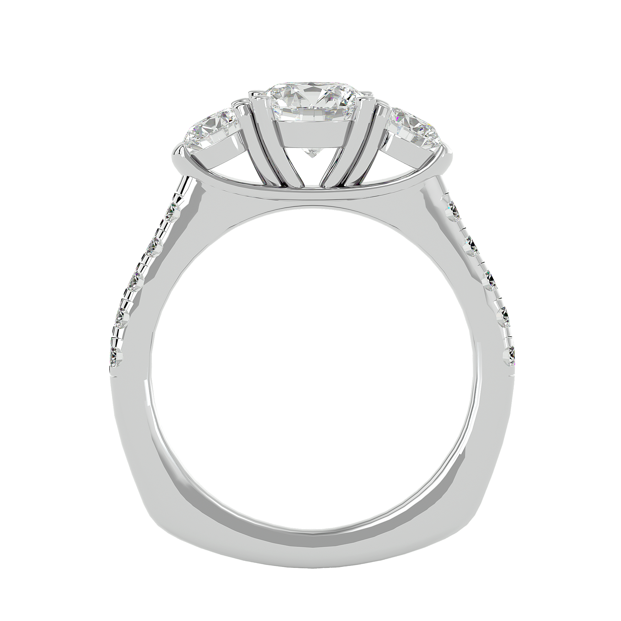 HOH Freya Diamond Three Stone Ring