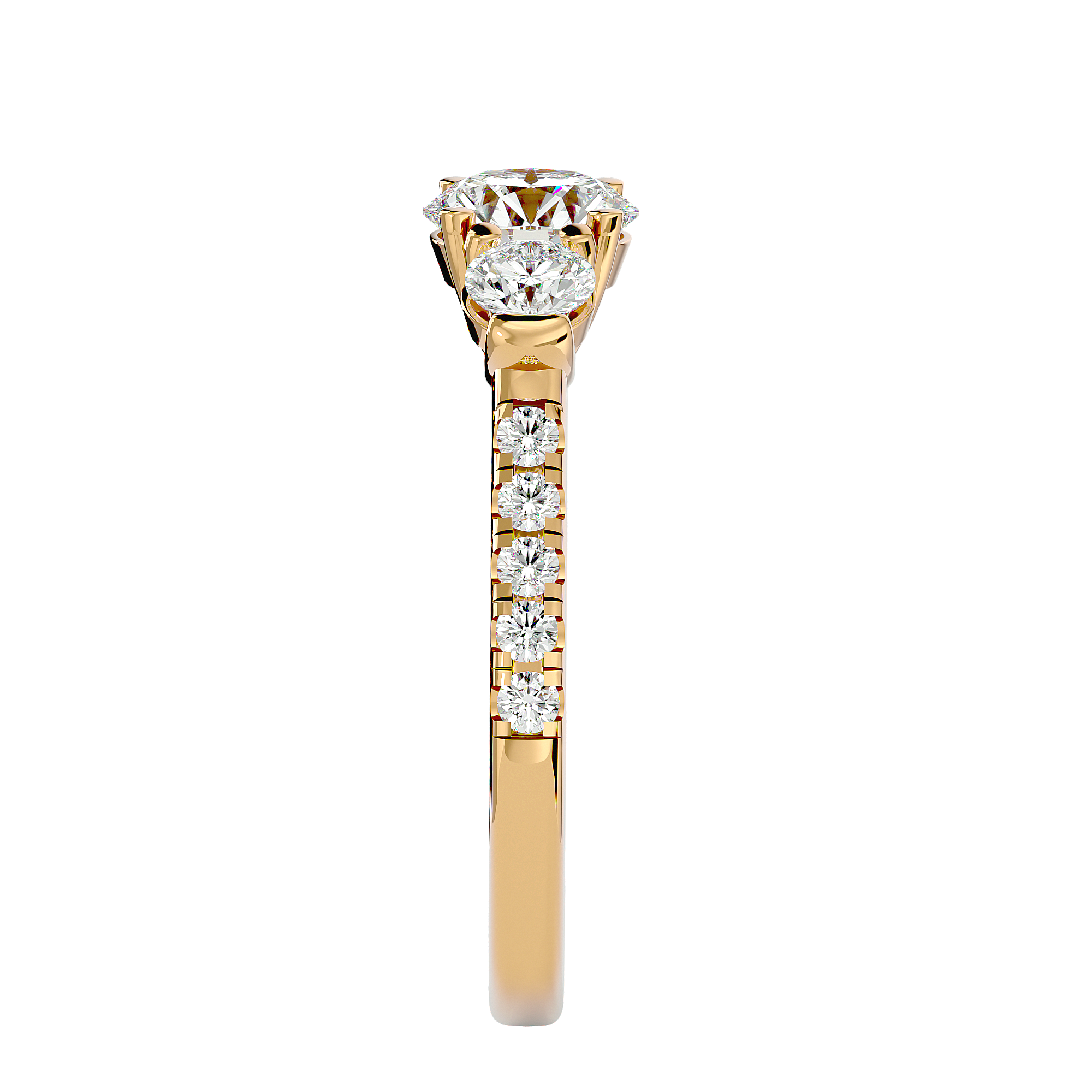HOH Freya Diamond Three Stone Ring