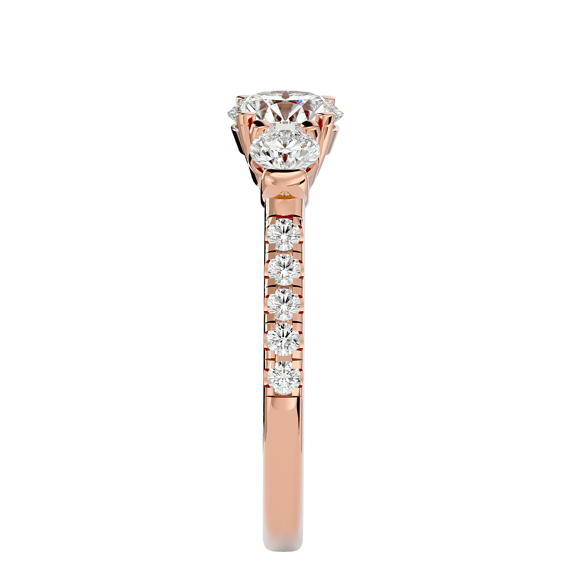 HOH Freya Diamond Three Stone Ring