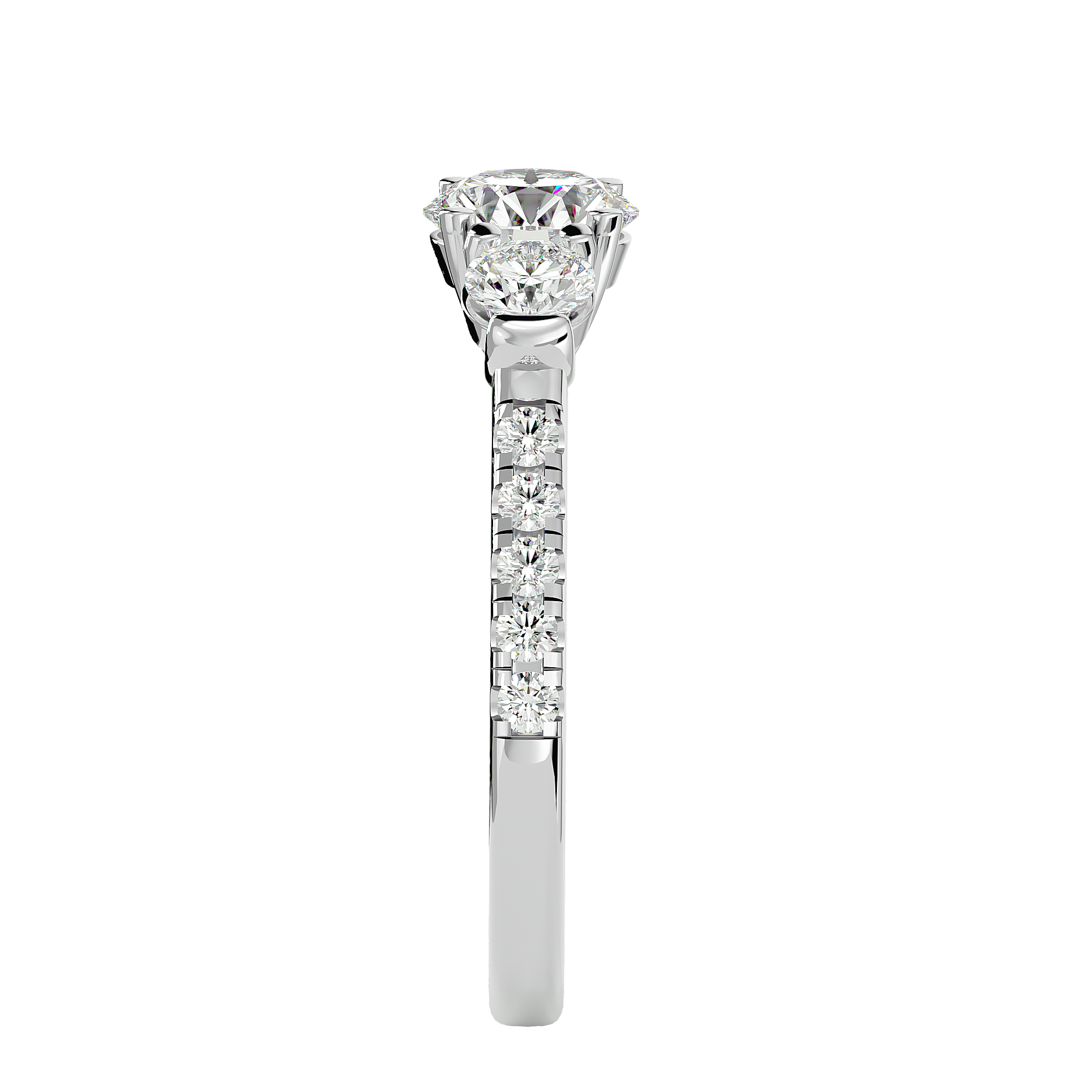 HOH Freya Diamond Three Stone Ring