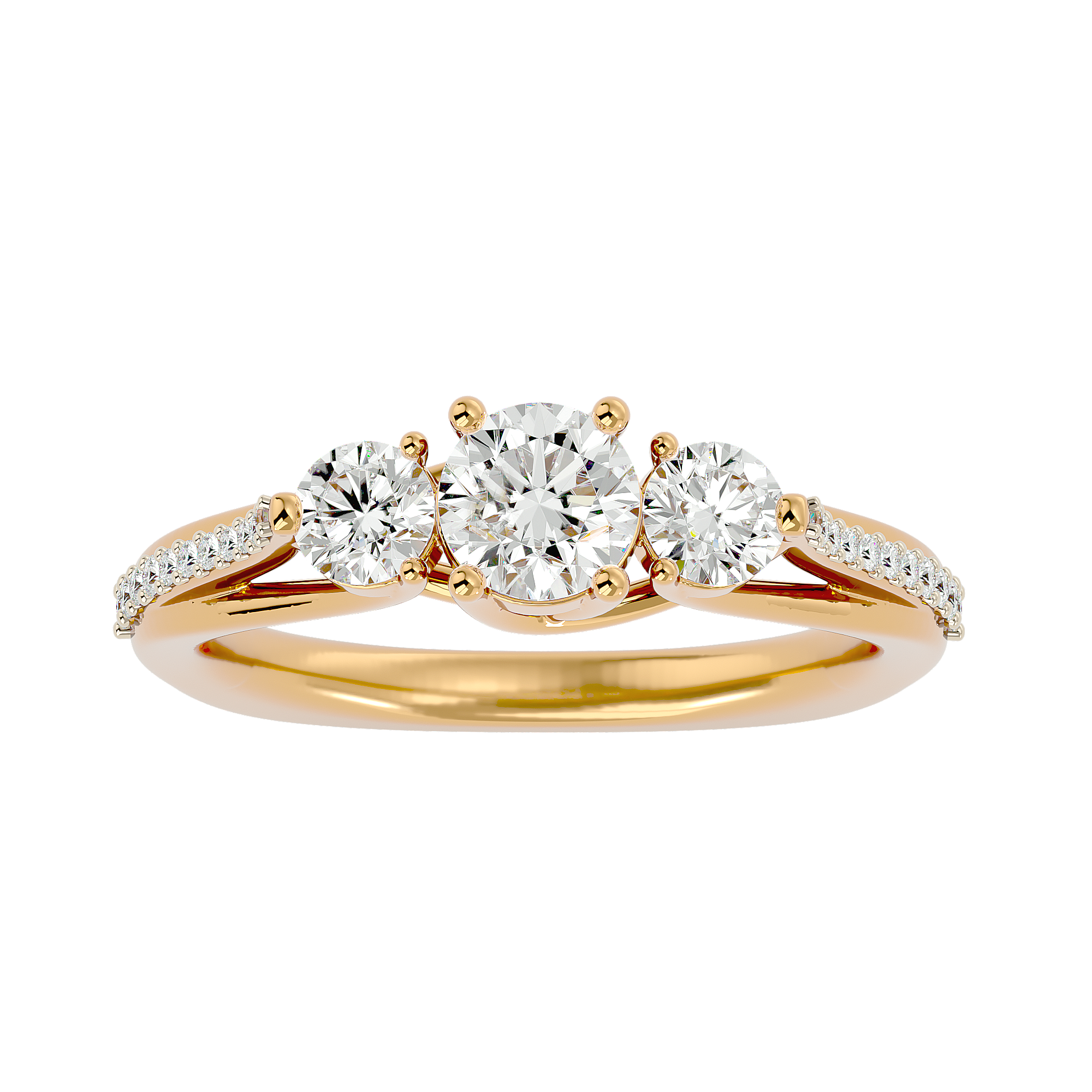 HOH Stella Diamond Three Stone Ring