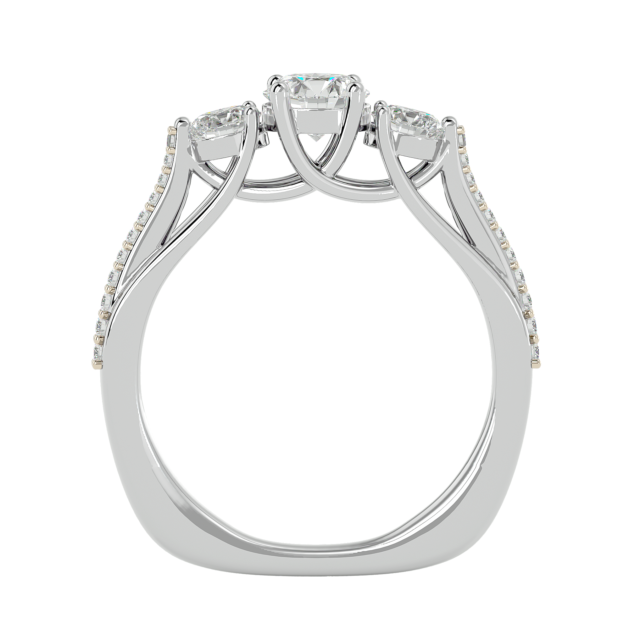 HOH Stella Diamond Three Stone Ring