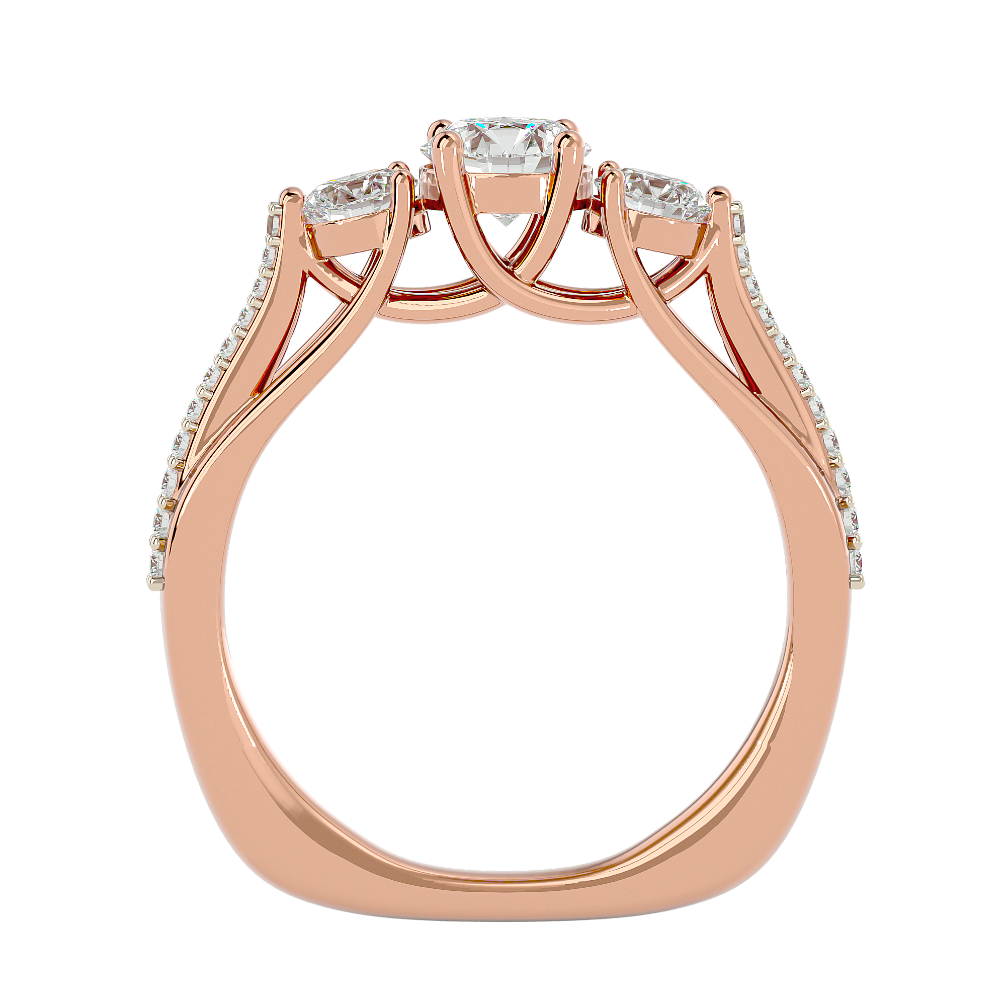 HOH Stella Diamond Three Stone Ring