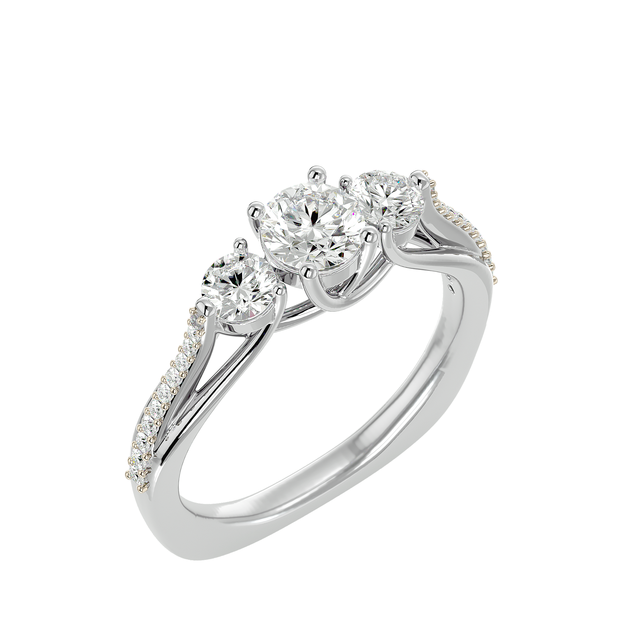 HOH Stella Diamond Three Stone Ring