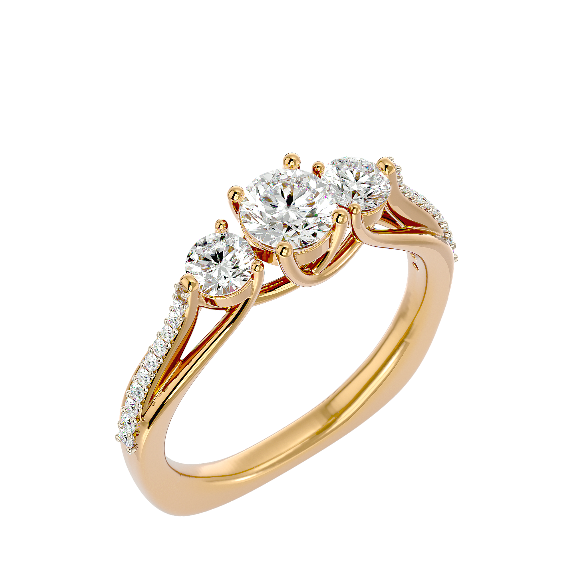 HOH Stella Diamond Three Stone Ring