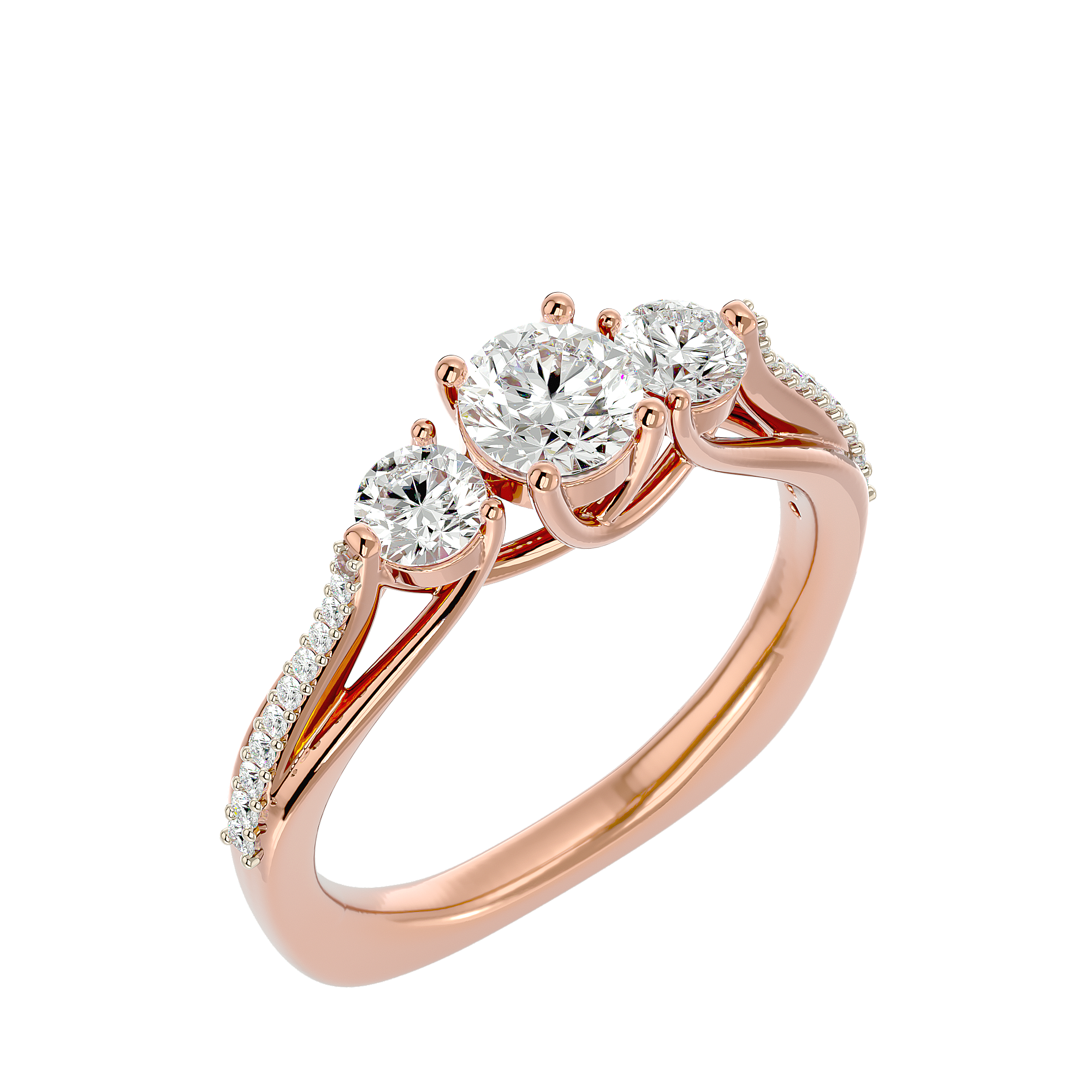 HOH Stella Diamond Three Stone Ring