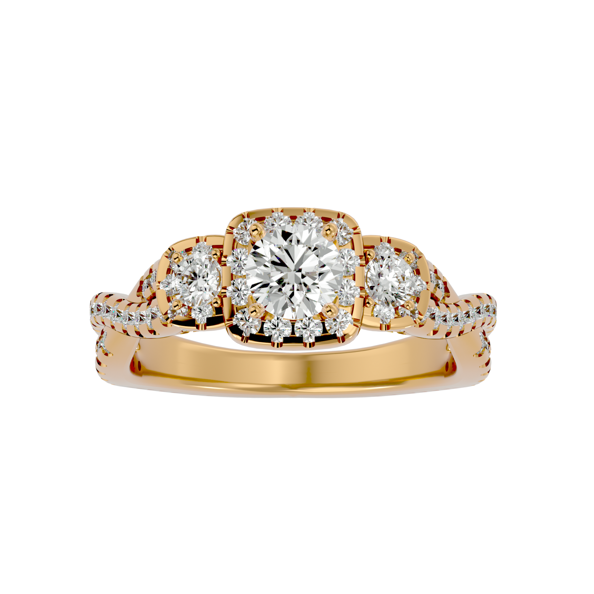 HOH Cia Diamond Three Stone Ring
