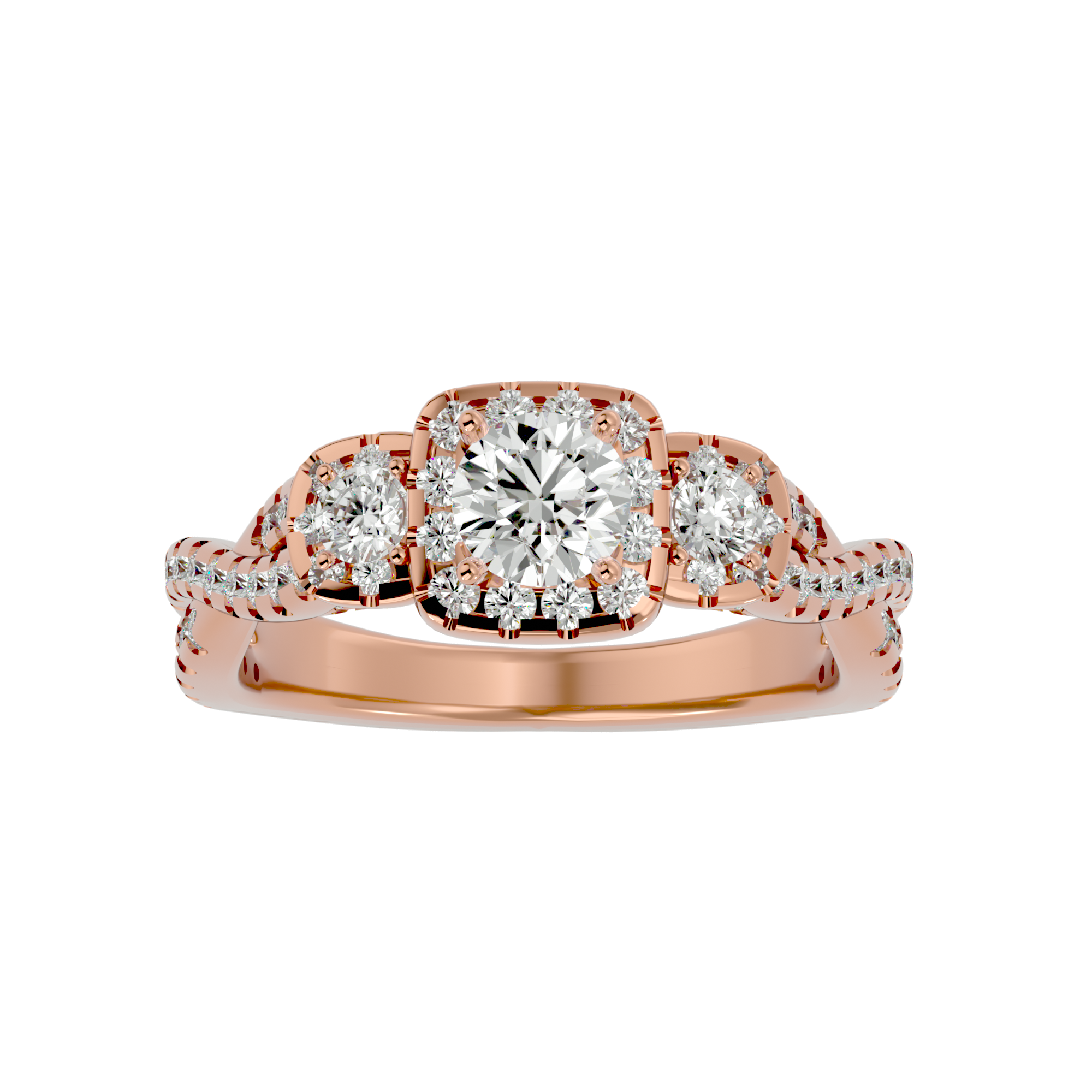 HOH Cia Diamond Three Stone Ring