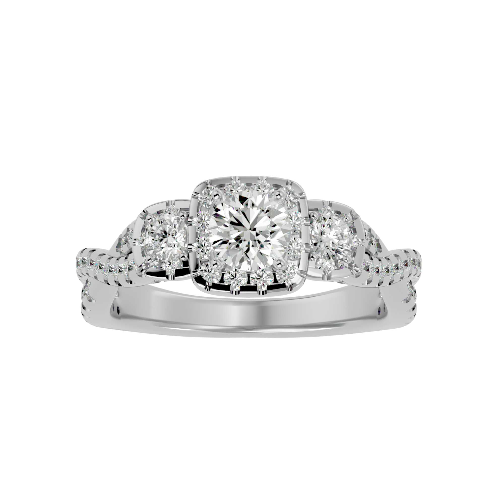 HOH Cia Diamond Three Stone Ring