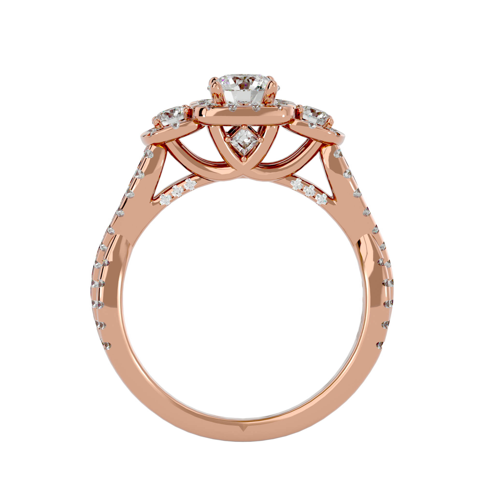 HOH Cia Diamond Three Stone Ring